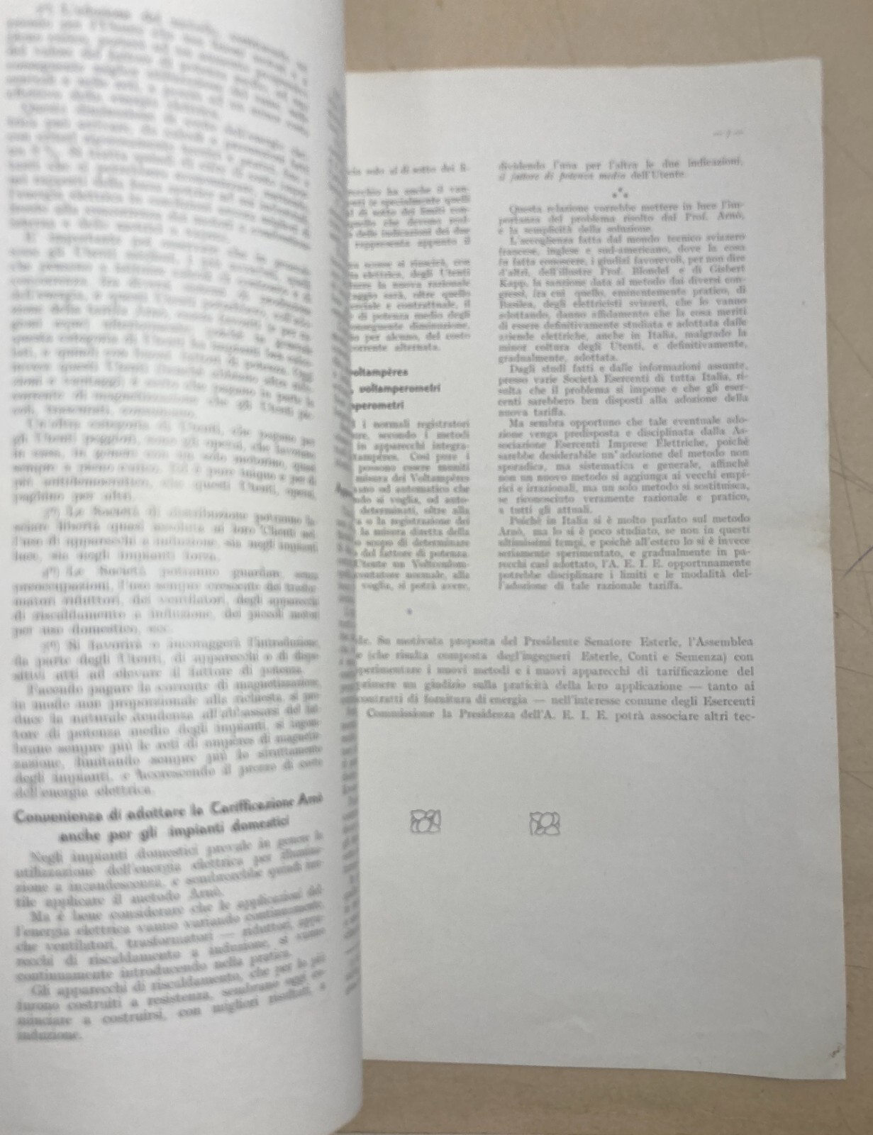 Elettricità, Elettrotecnica E Tarifficazione Arnò: L'Influenza Del Fattore Di Potenza (1915)