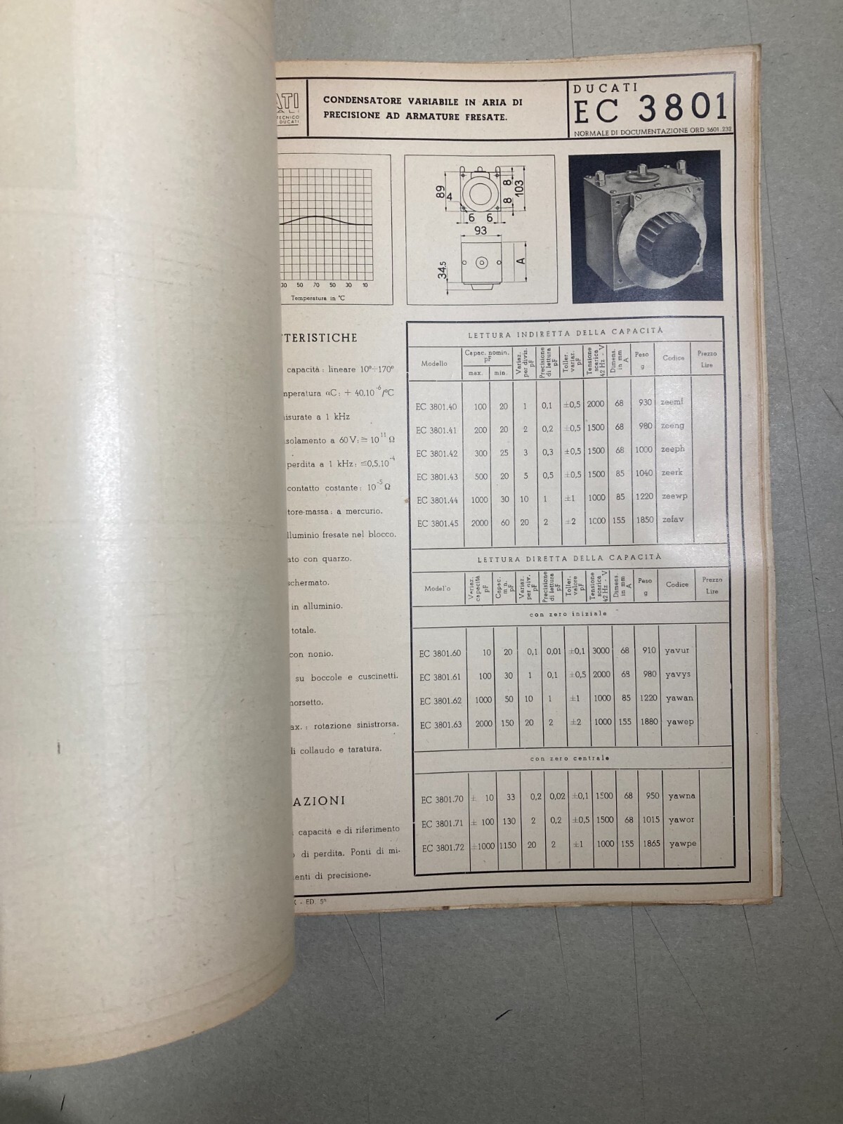 Elettricità, Elettrotecnica, Condensatori Ducati: Catalogo Listino Illustrato, 1941
