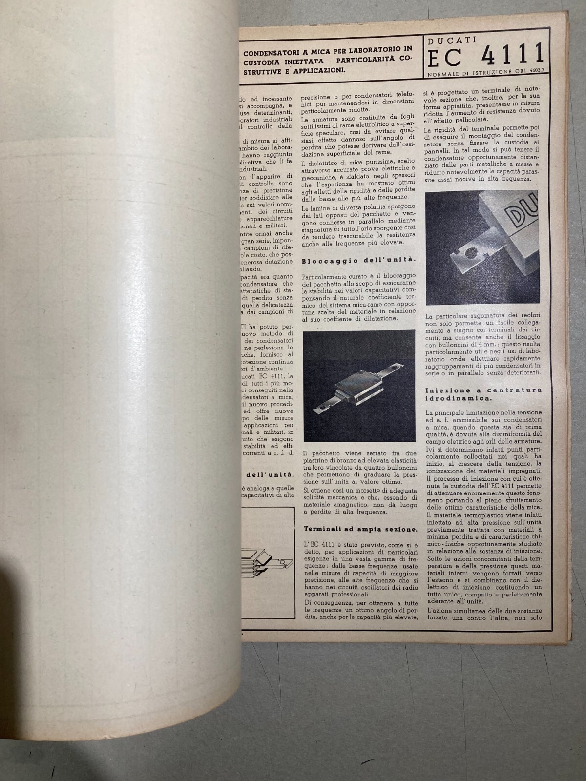 Elettricità, Elettrotecnica, Condensatori Ducati: Catalogo Listino Illustrato, 1941