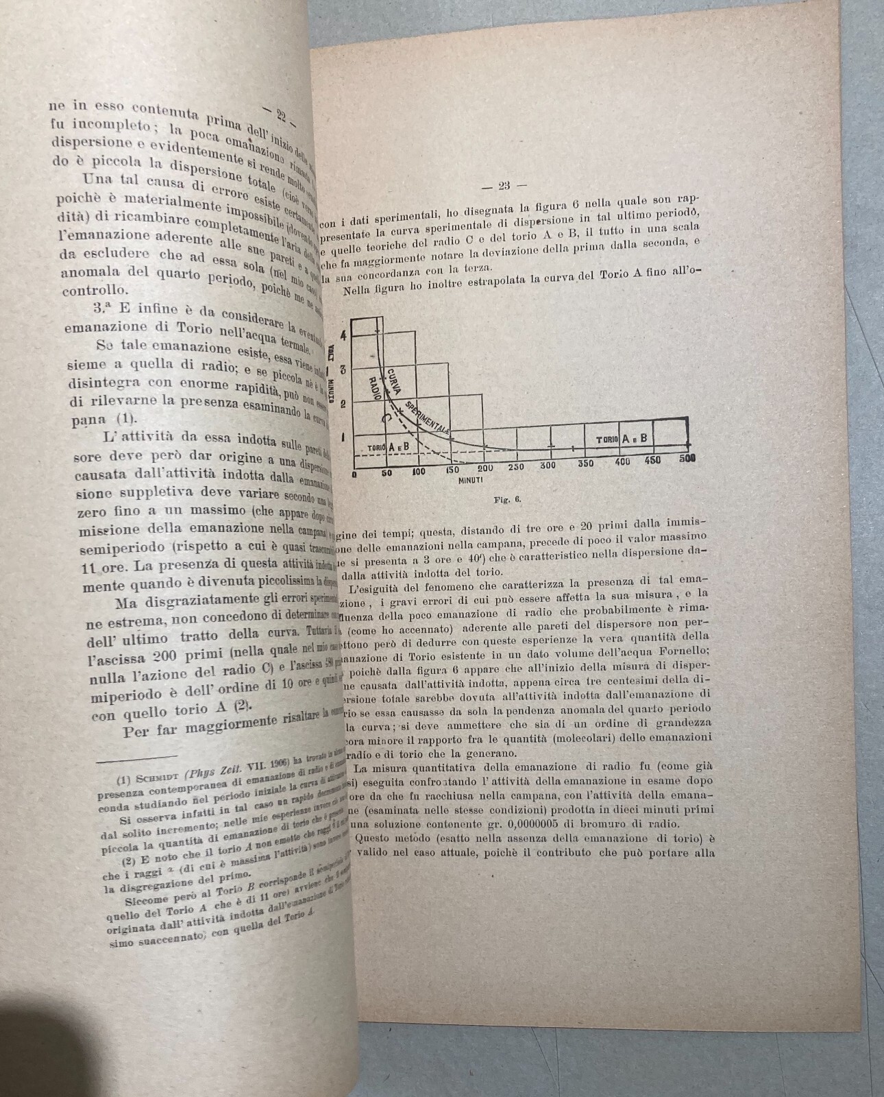 1910 Studio Radioattività Acque Termali Ischia Scarpa Napoli