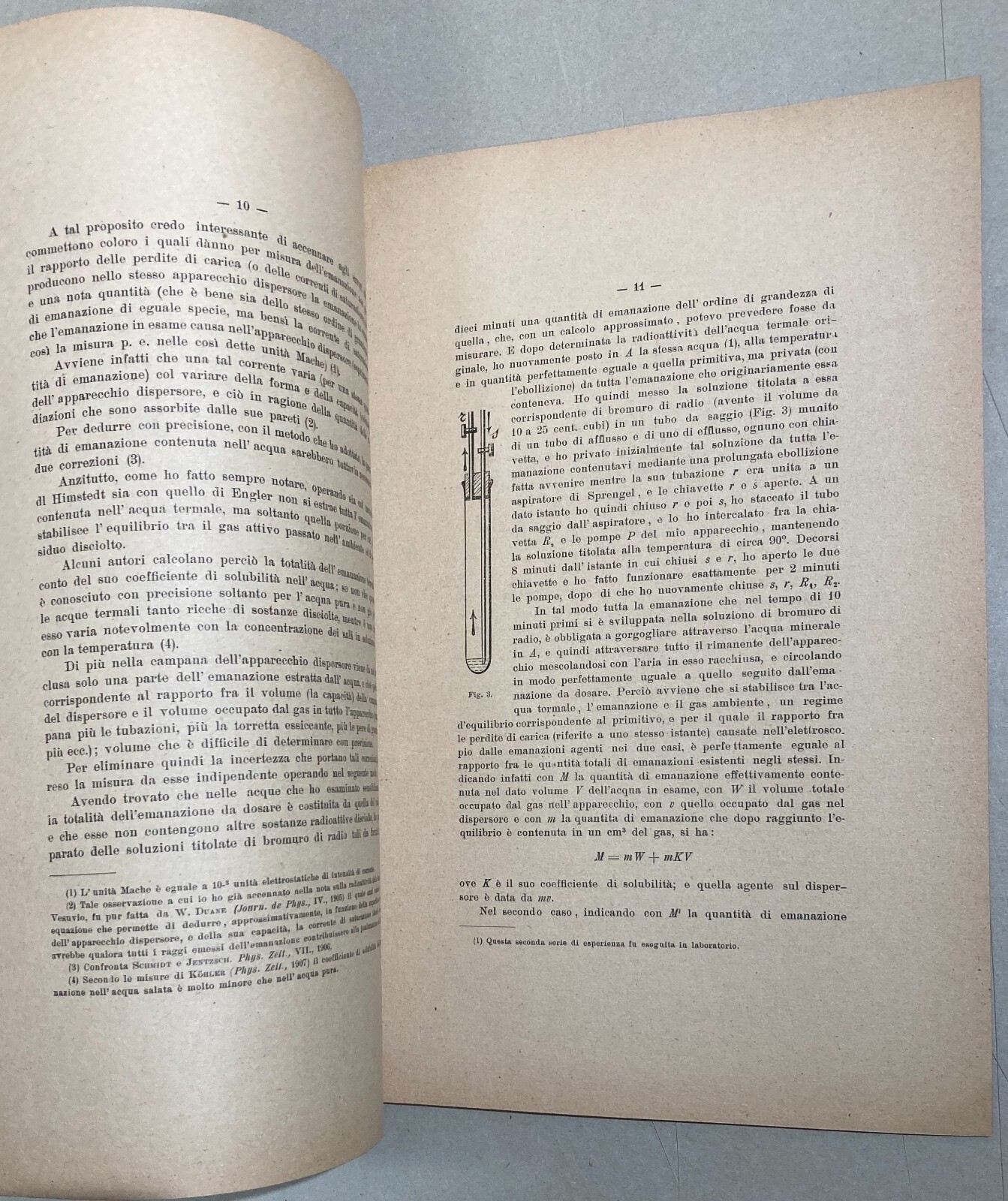 1910 Studio Radioattività Acque Termali Ischia Scarpa Napoli