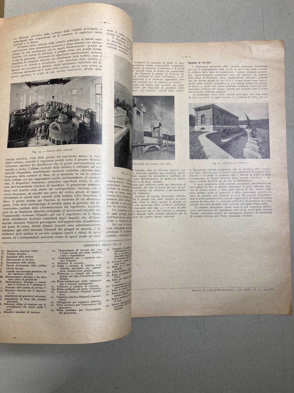 Ingegneria, Idraulica, Elettrotecnica: Centrale Di Colli Al Volturno   Cangia   1935