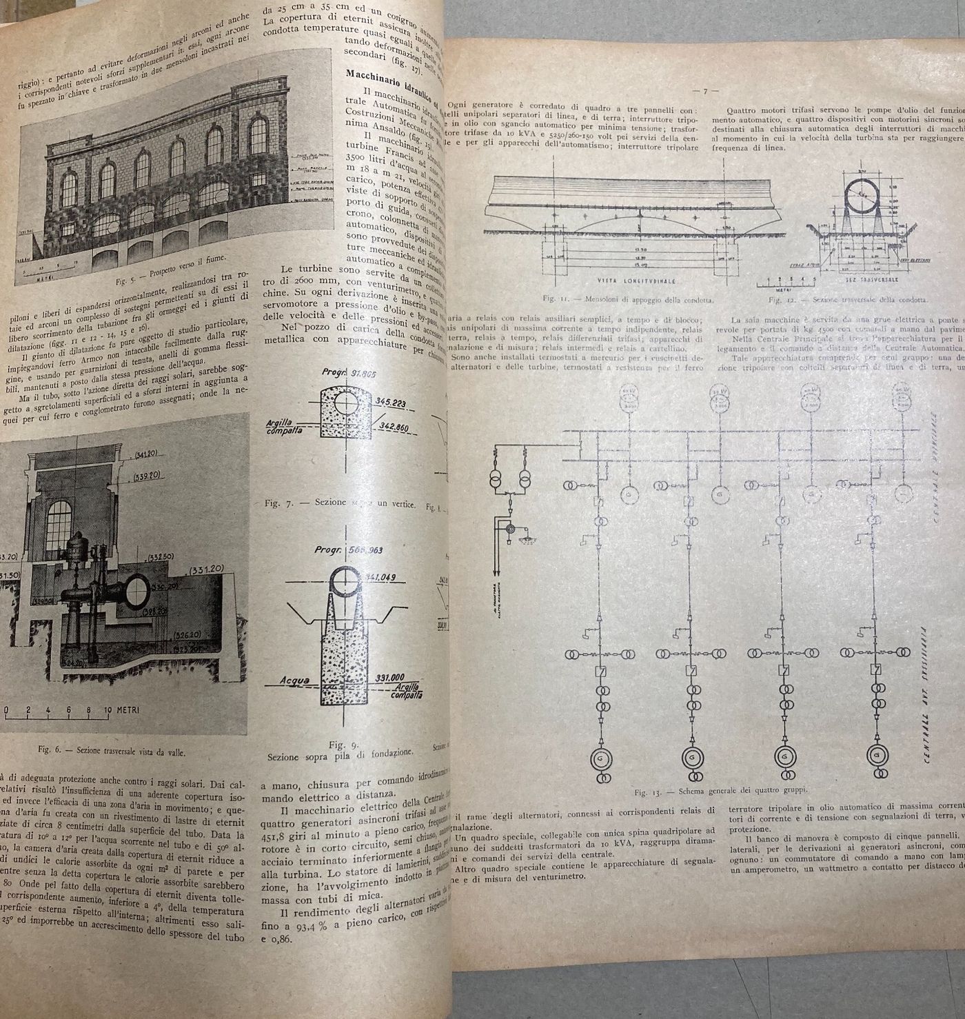 Ingegneria, Idraulica, Elettrotecnica: Centrale Di Colli Al Volturno   Cangia   1935