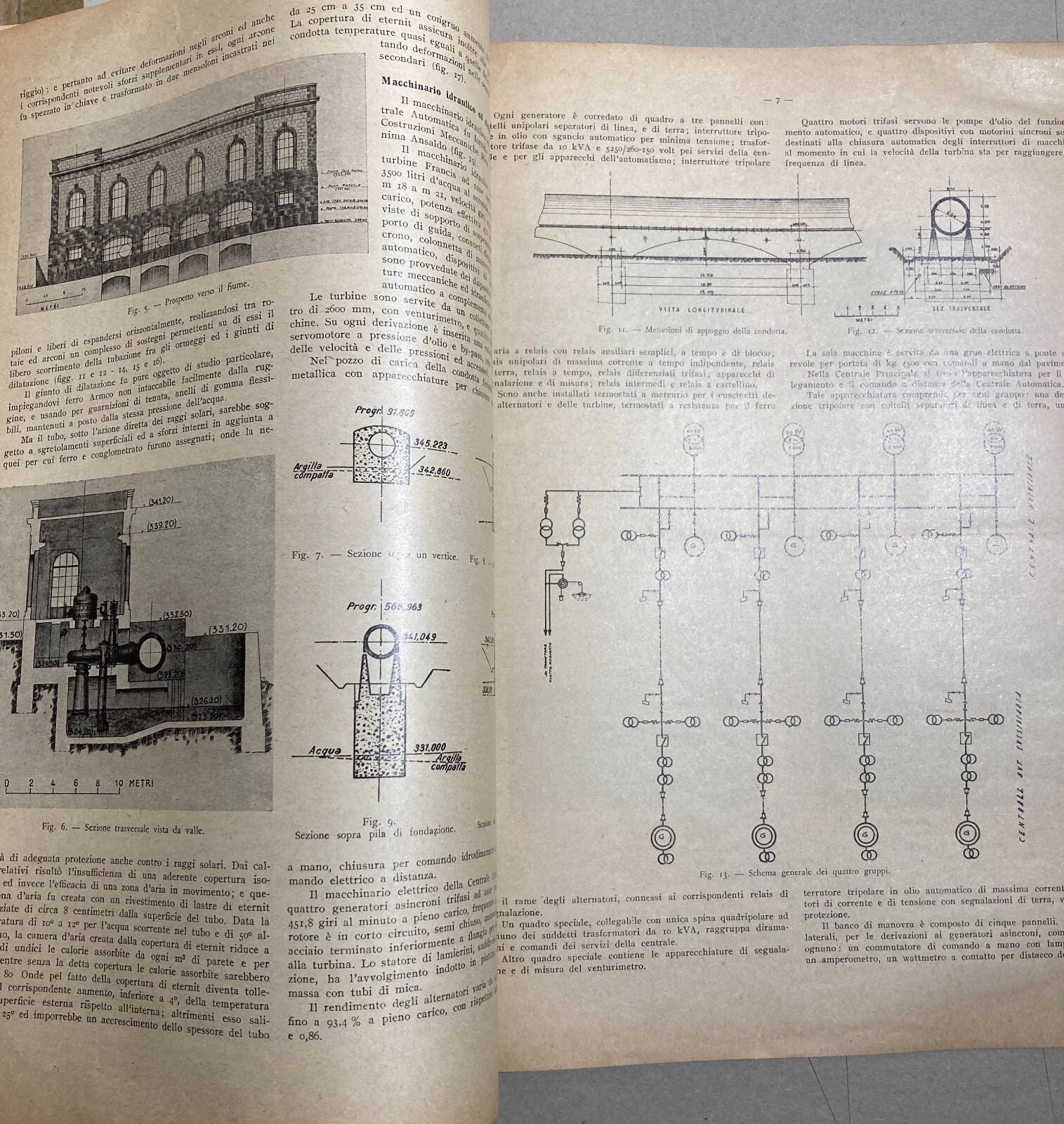 Ingegneria, Idraulica, Elettrotecnica: Centrale Di Colli Al Volturno   Cangia   1935