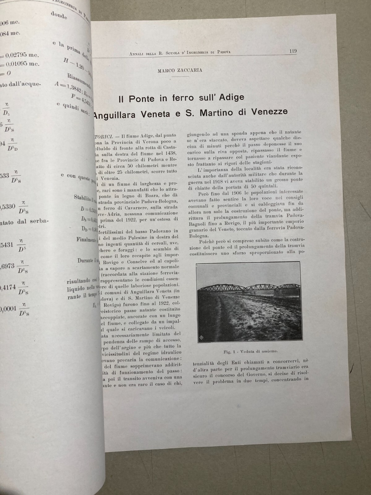 Annali Della R. Scuola d'Ingegneria Di Padova, 1925