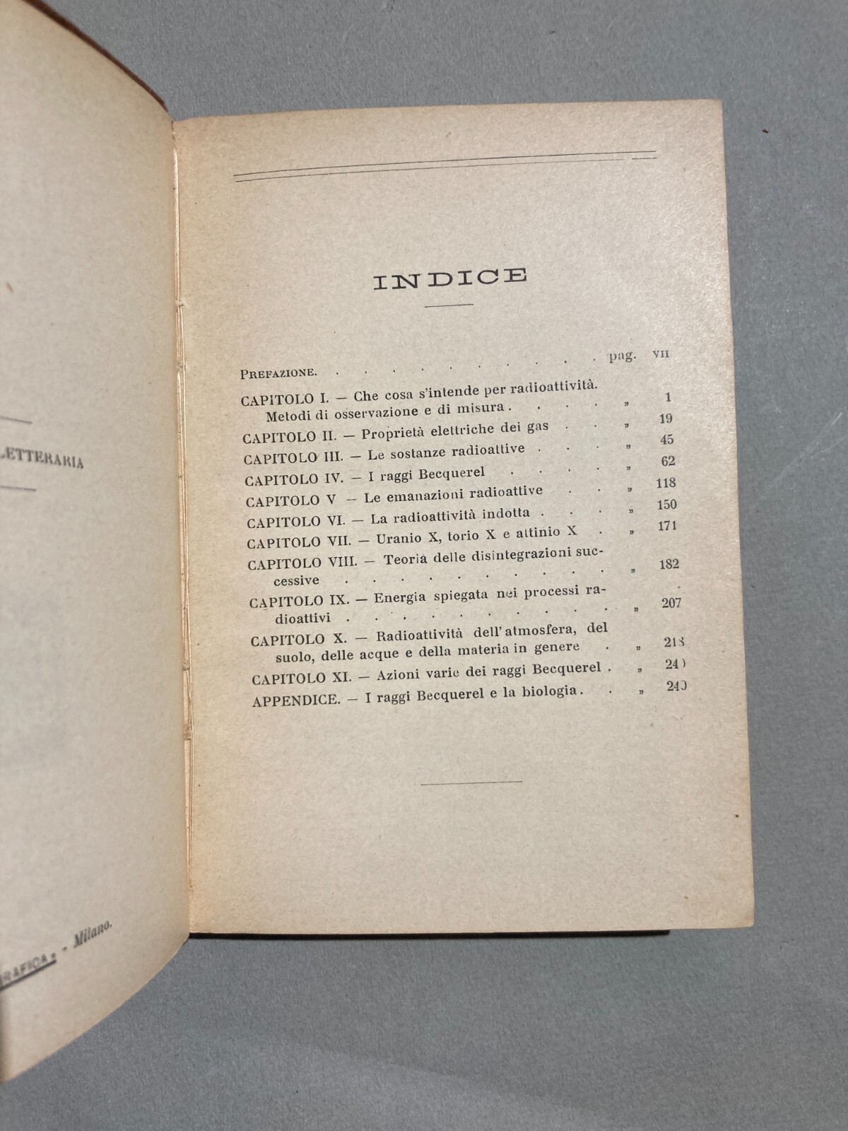 Scienze, Fisica, Radioattività, Becquerel: Antica Edizione Hoepli, Blanc, Illustrato