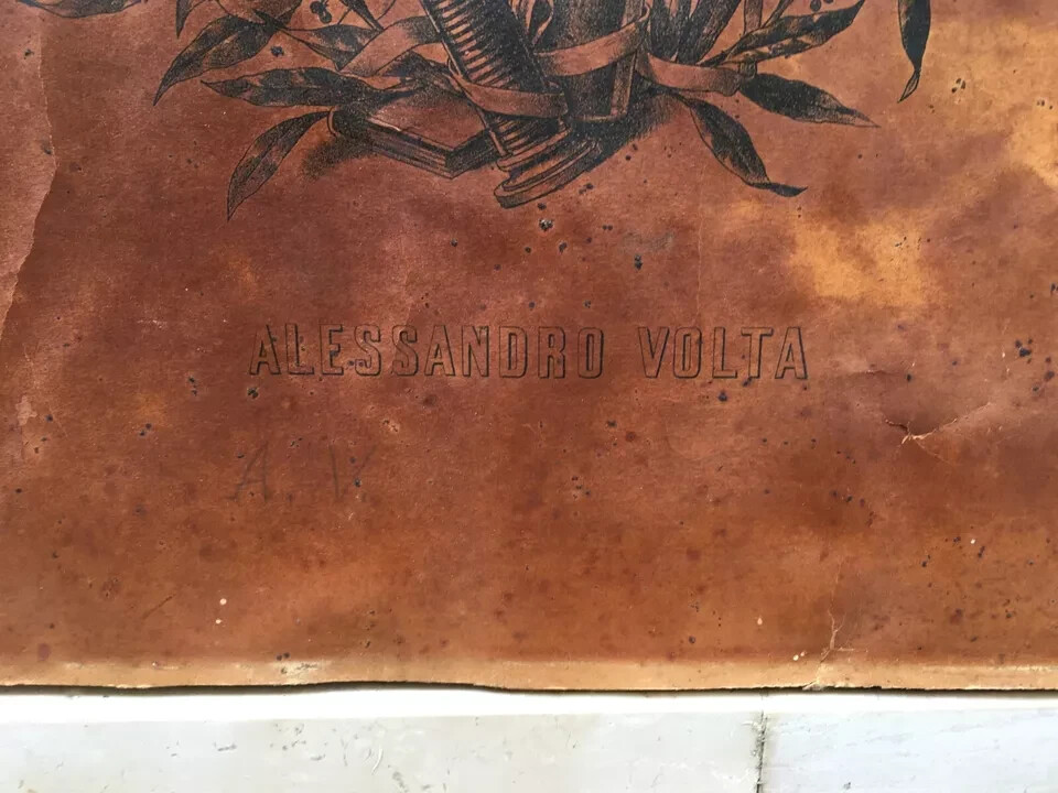 Fisica, Scienziati: Marconi, Volta, Galvani. Araldica, Bologna. Lito Mazzoli, Puccioni