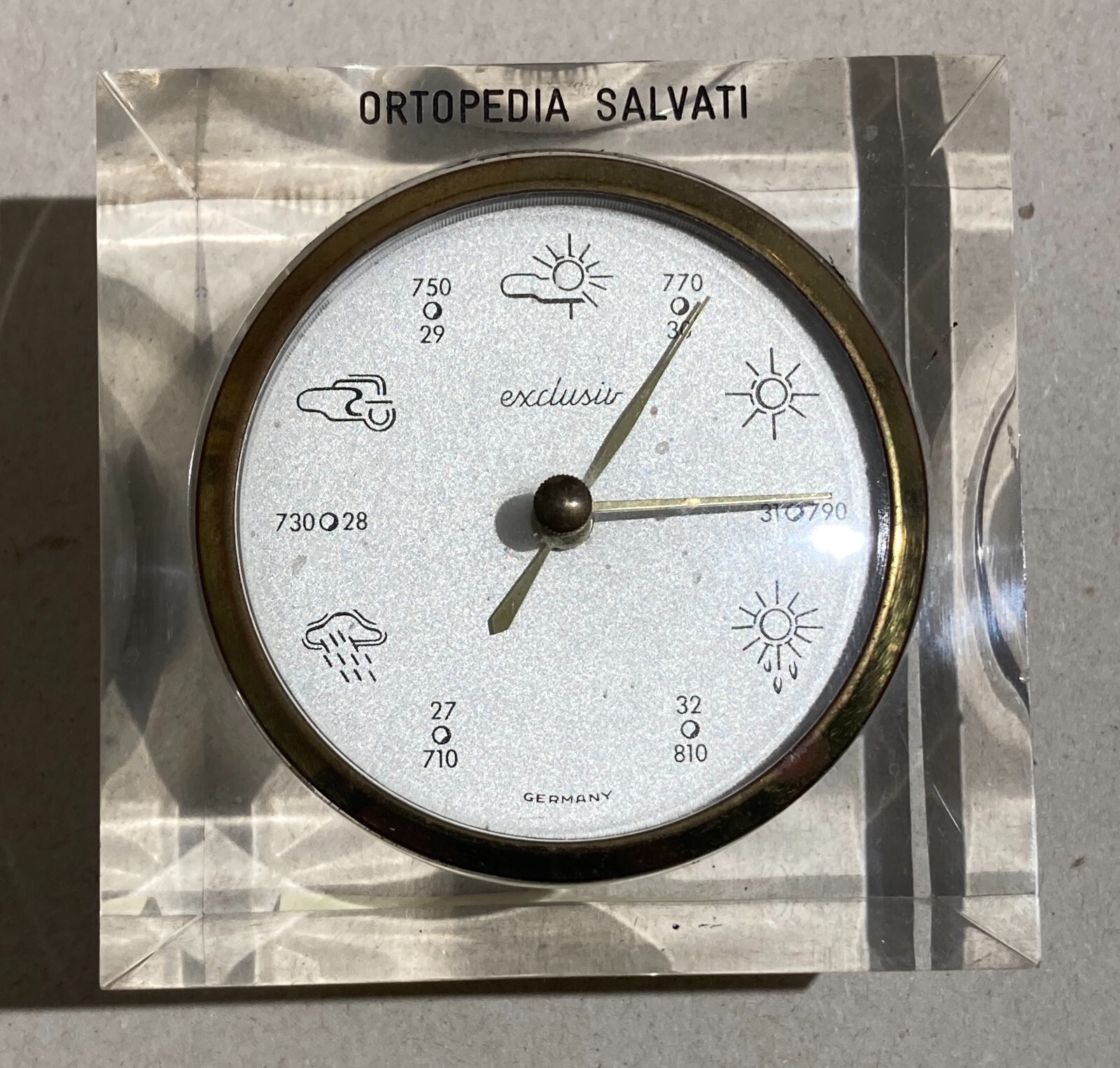 Tecnica, Clima, Barometro Exclusiv Germany, Pubblicitario Ortopedia Salvati