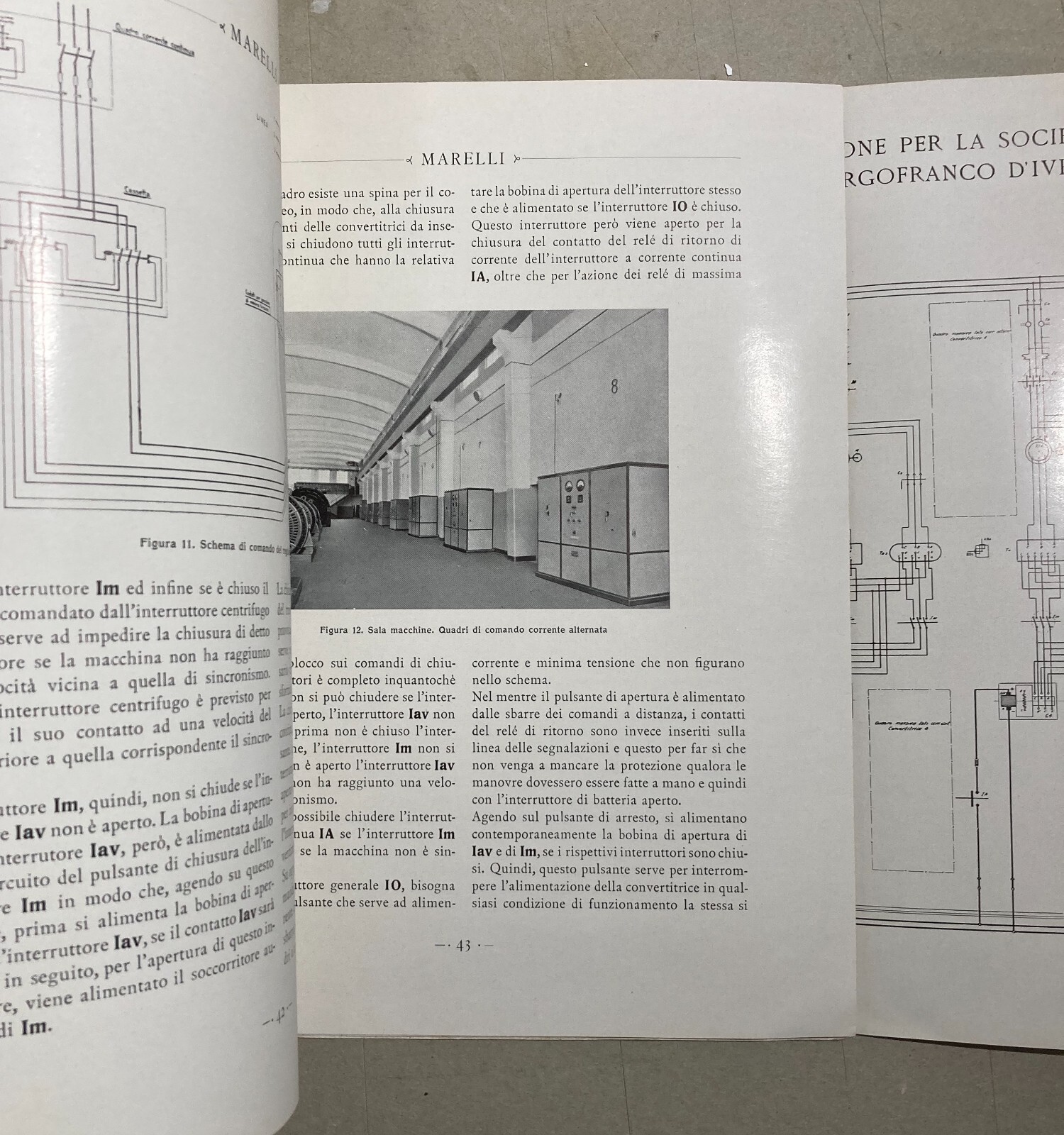 Elettrotecnica Marelli, Centrale Di Borgofranco d'Ivrea Illustrato D'Epoca, 1941