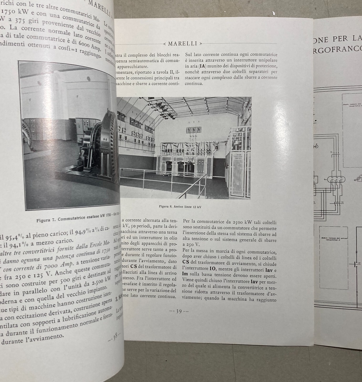 Elettrotecnica Marelli, Centrale Di Borgofranco d'Ivrea Illustrato D'Epoca, 1941