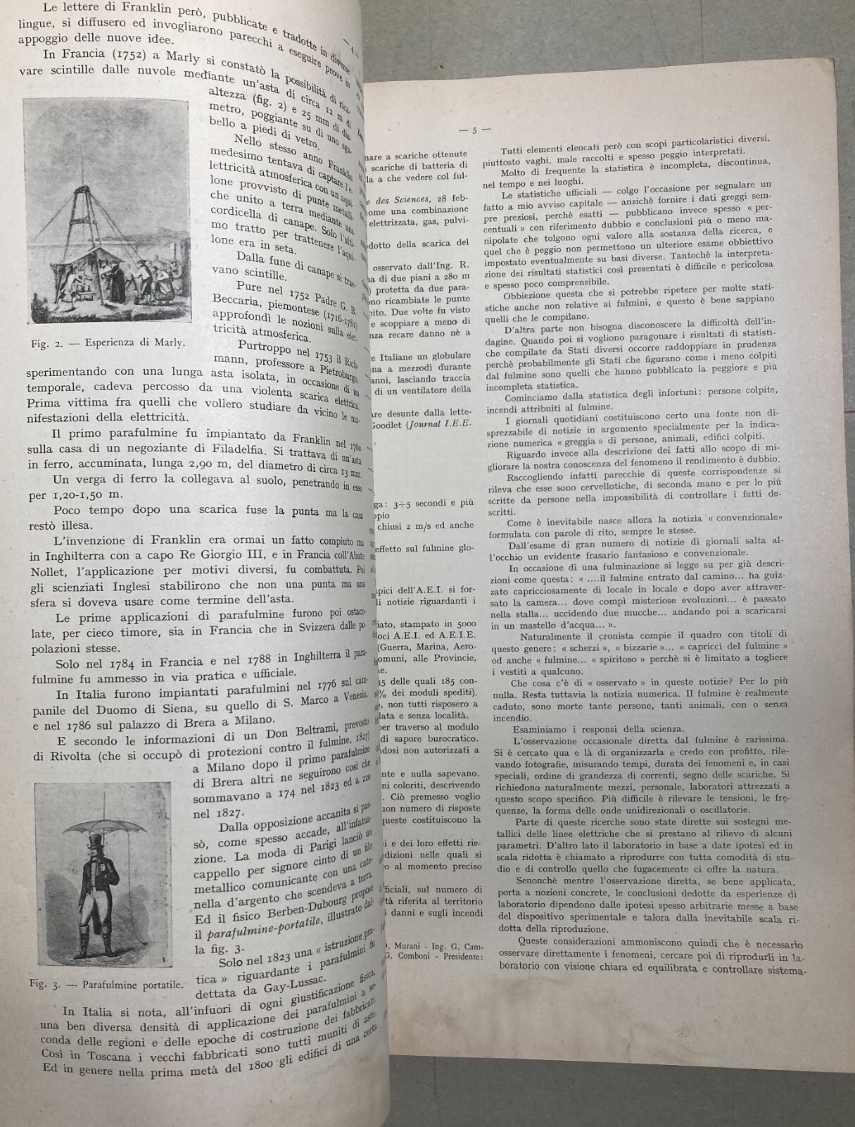 Elettrotecnica   I Fulmini   Politecnico Di Milano   Rebora   Illustrato d'Epoca   1940