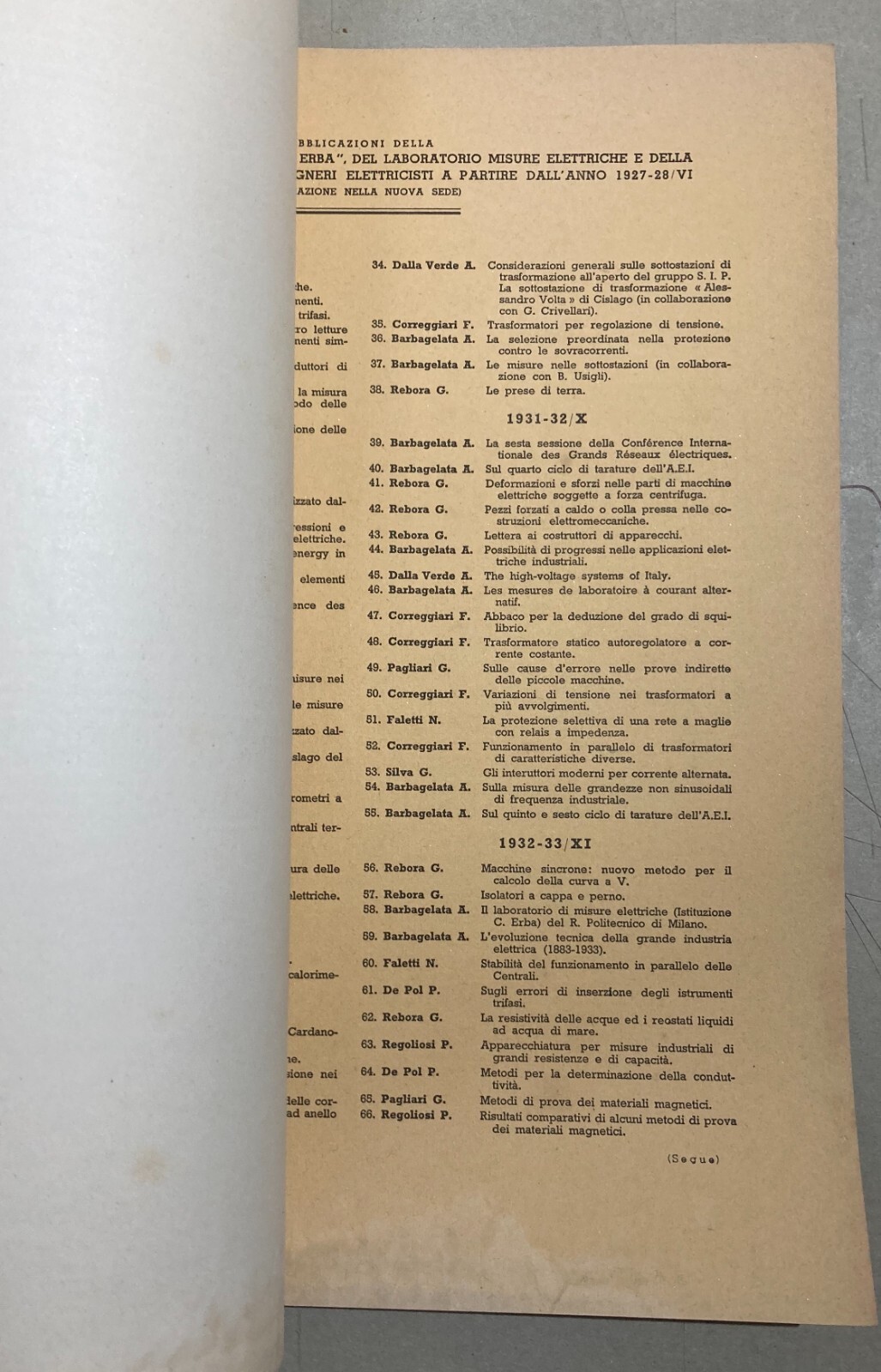 Elettrotecnica   I Fulmini   Politecnico Di Milano   Rebora   Illustrato d'Epoca   1940