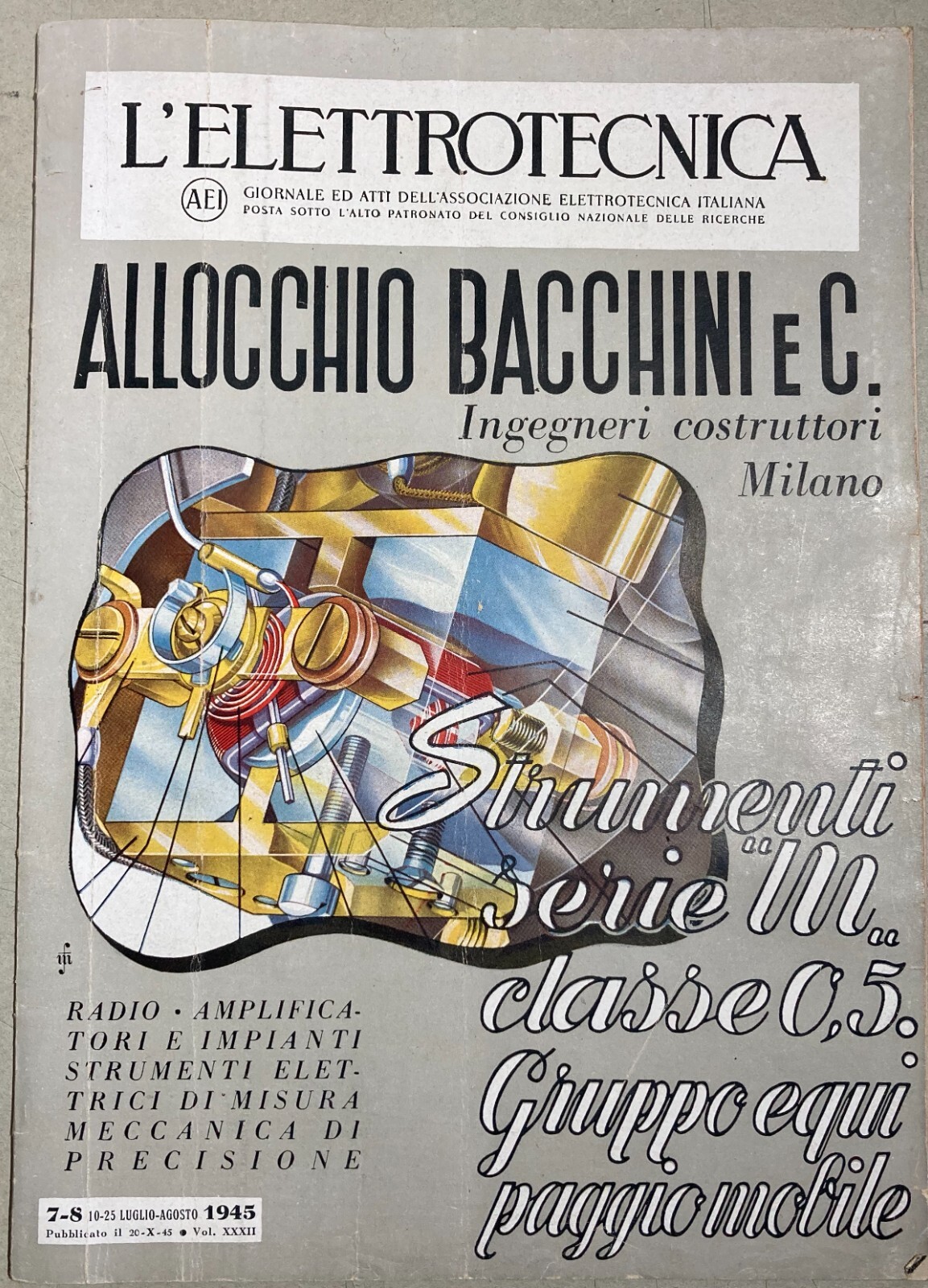 Elettrotecnica, Elettricità E Pubblicità Industriale: L'Elettrotecnica, 1945