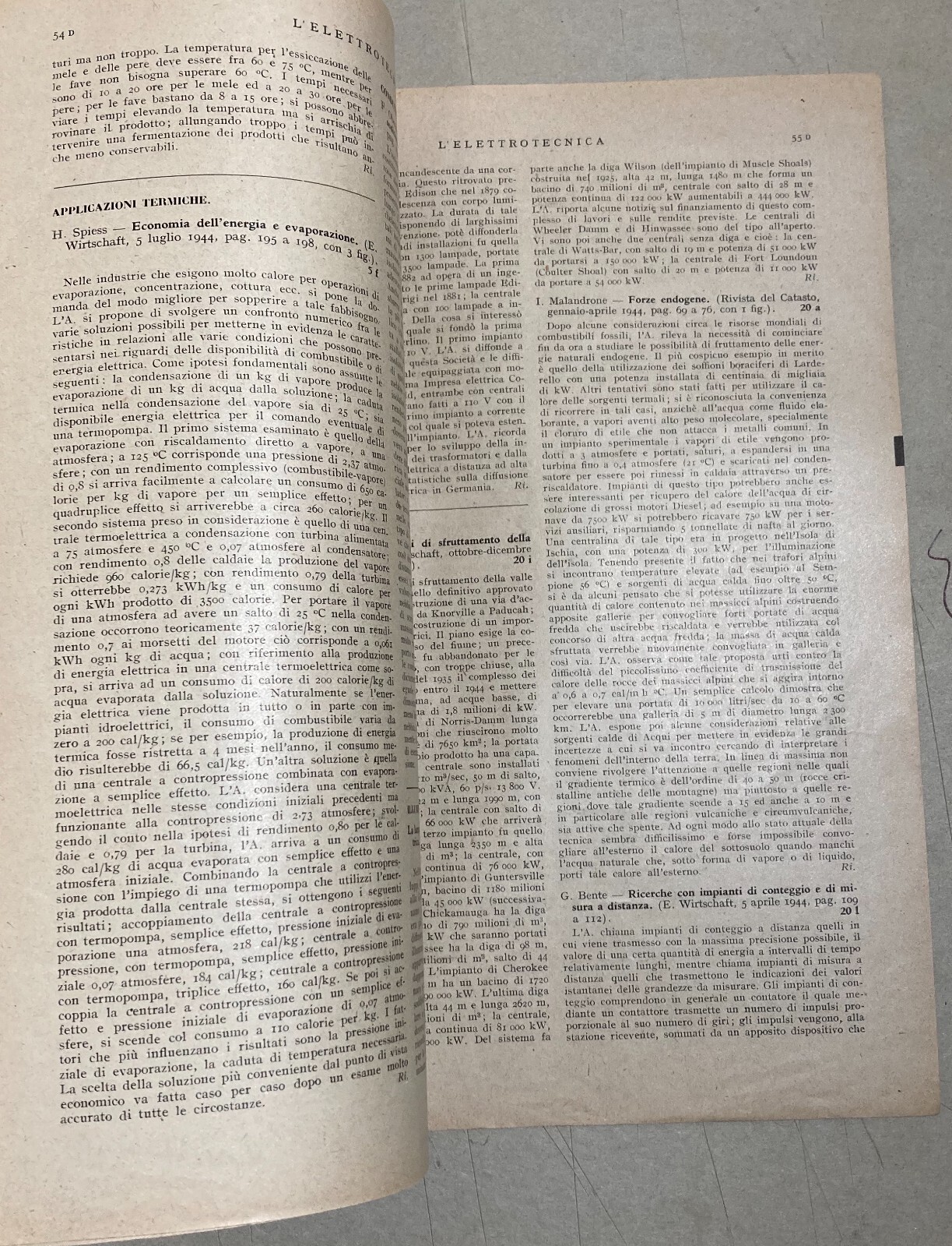 Elettrotecnica, Elettricità E Pubblicità Industriale: L'Elettrotecnica, 1945