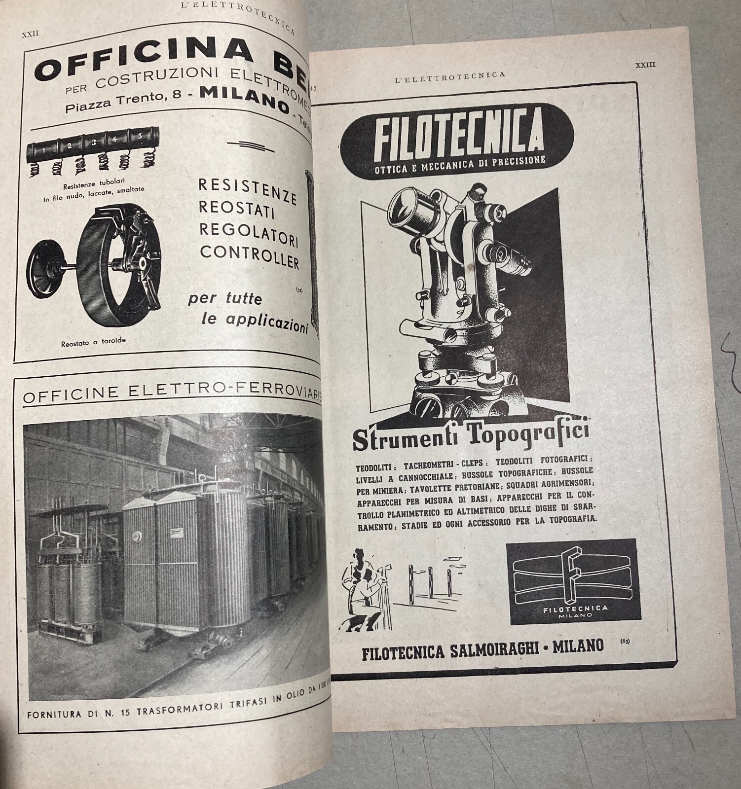 Elettrotecnica, Elettricità E Pubblicità Industriale: L'Elettrotecnica, 1945
