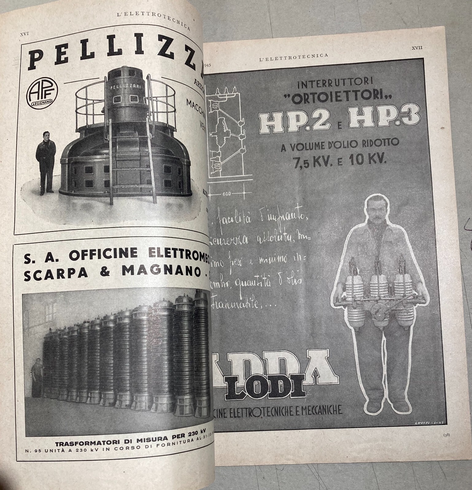 Elettrotecnica, Elettricità E Pubblicità Industriale: L'Elettrotecnica, 1945