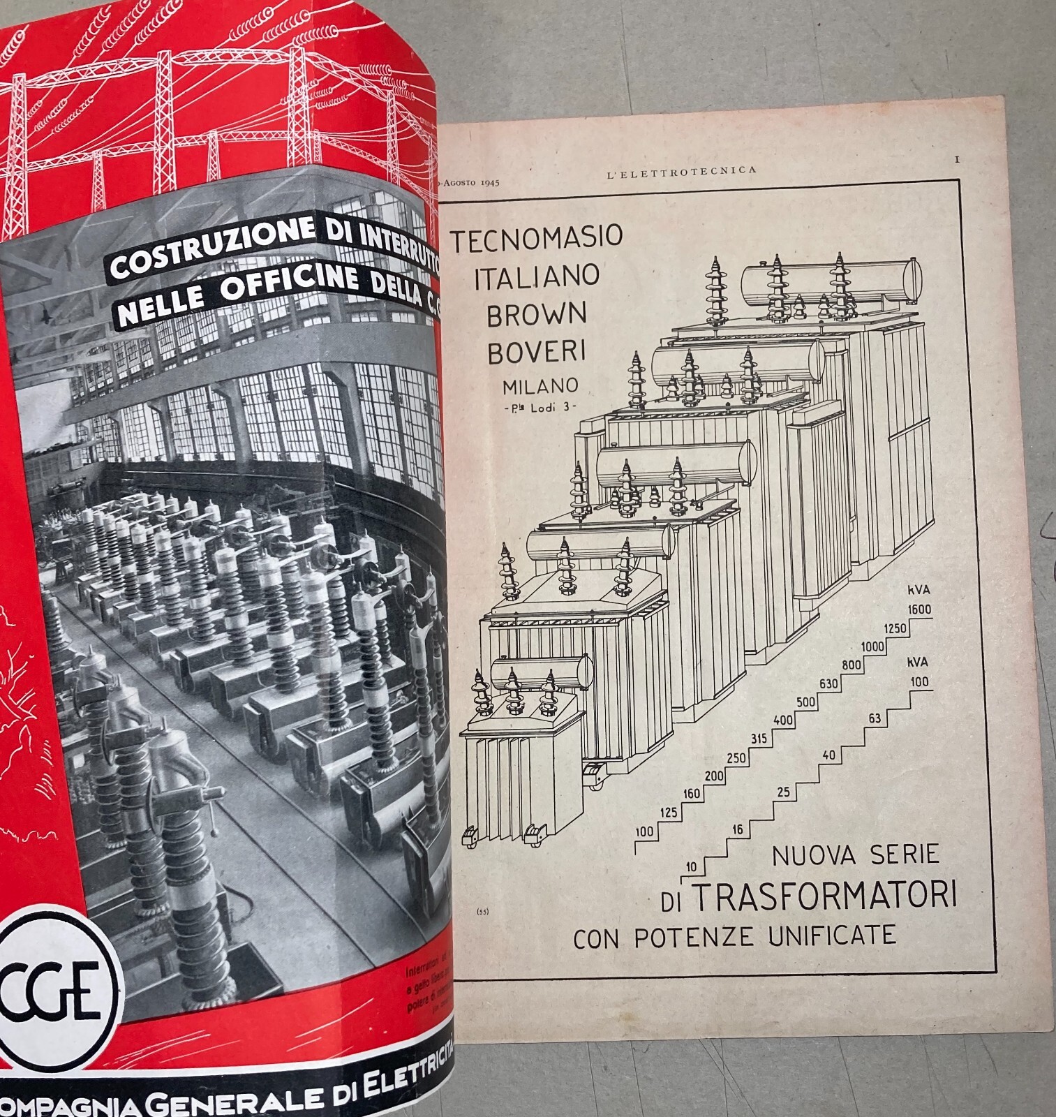 Elettrotecnica, Elettricità E Pubblicità Industriale: L'Elettrotecnica, 1945