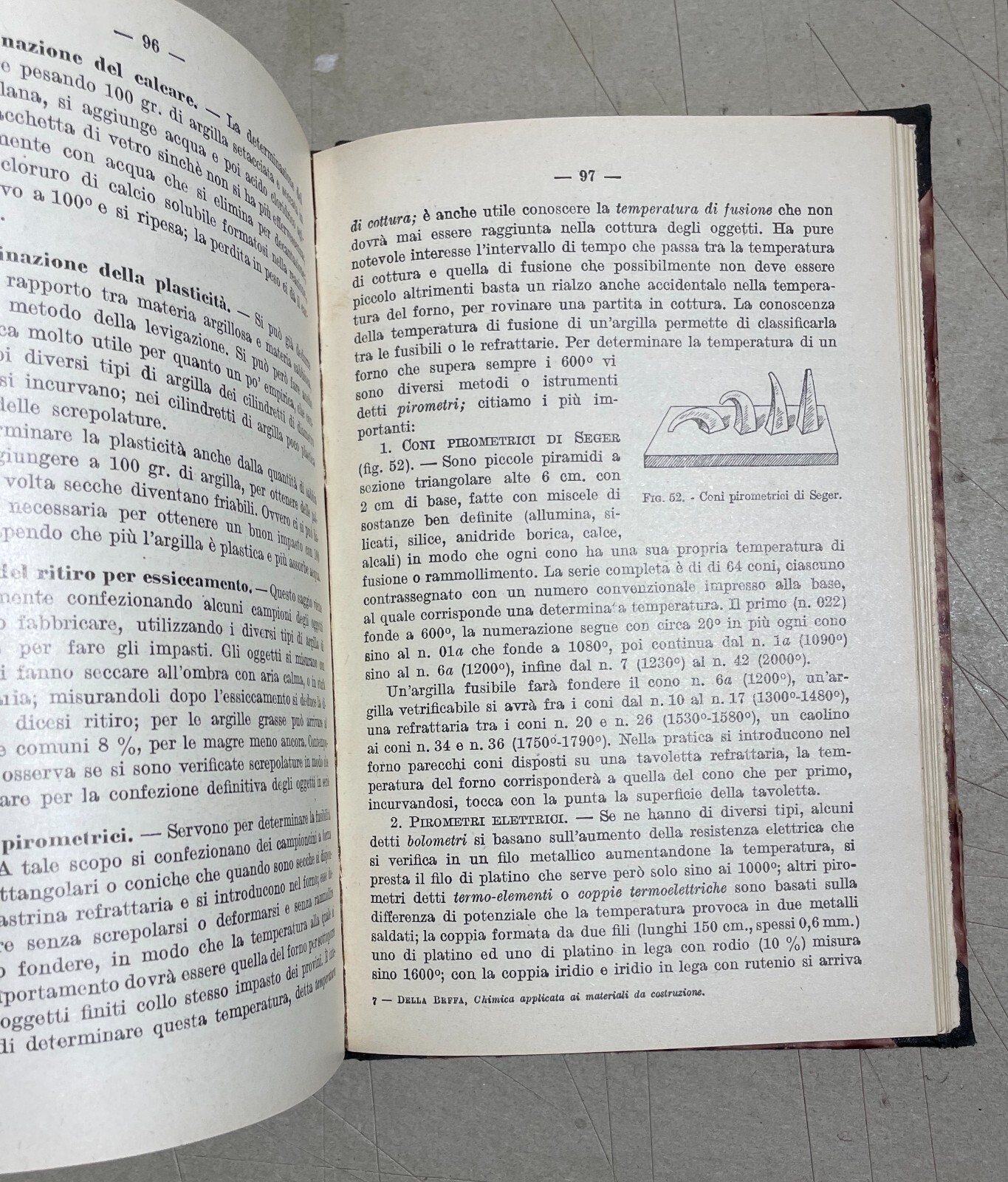 Chimica Applicata Ai Materiali Da Costruzione, Giuseppe Della Beffa, 1954