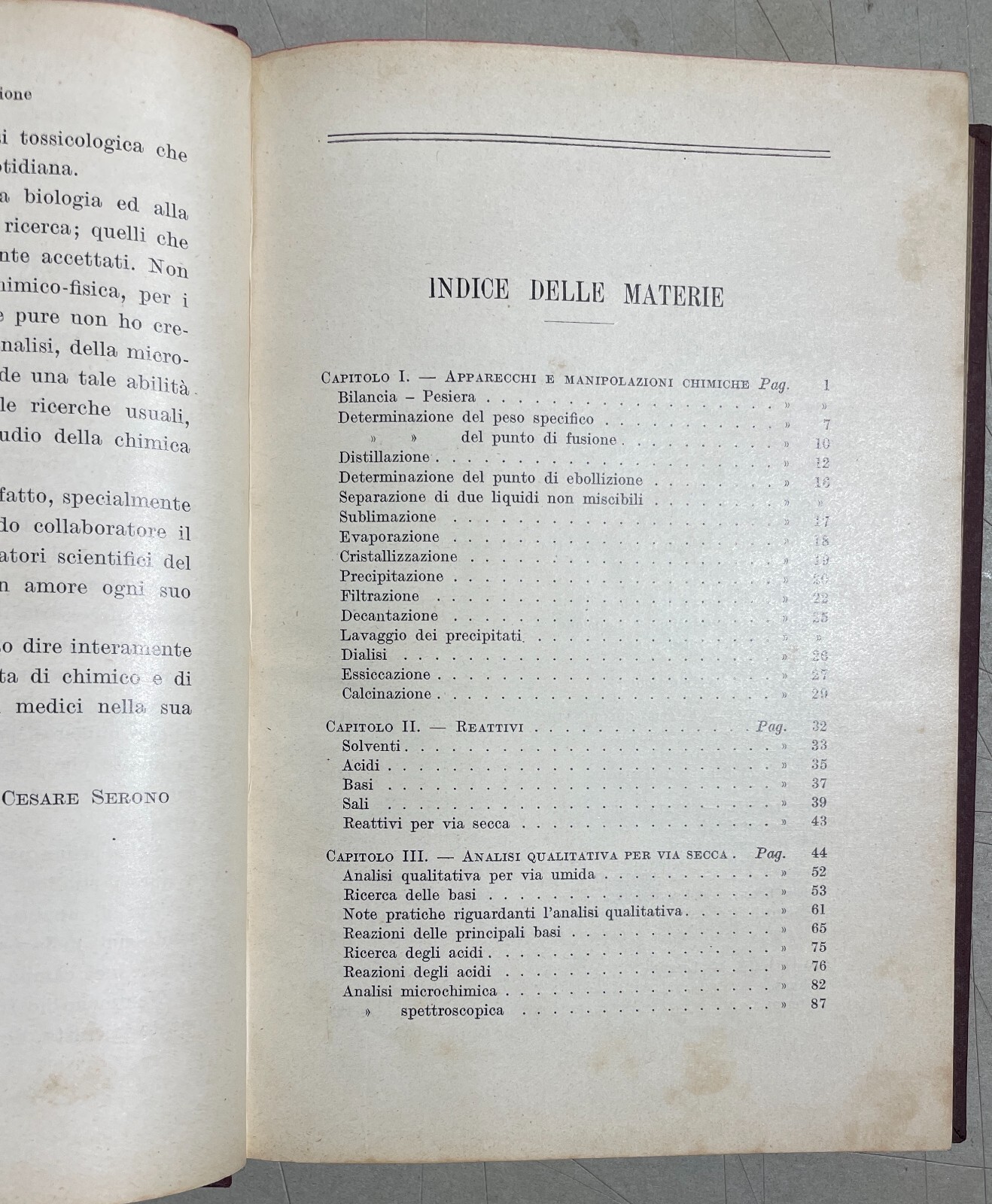 Manuale Di Analisi Chimica Clinica, Fisio Patologica Ed Igienica Cesare Serono 1932