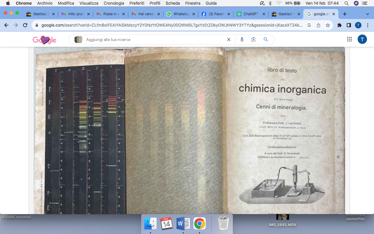Scienze   Chimica Organica E Inorganica   Mineralogia   Antica Edizione Tedesca   1887