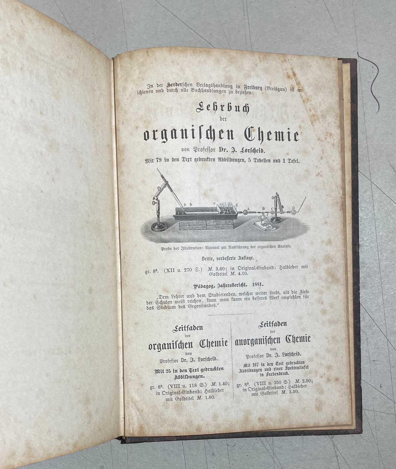 Scienze   Chimica Organica E Inorganica   Mineralogia   Antica Edizione Tedesca   1887