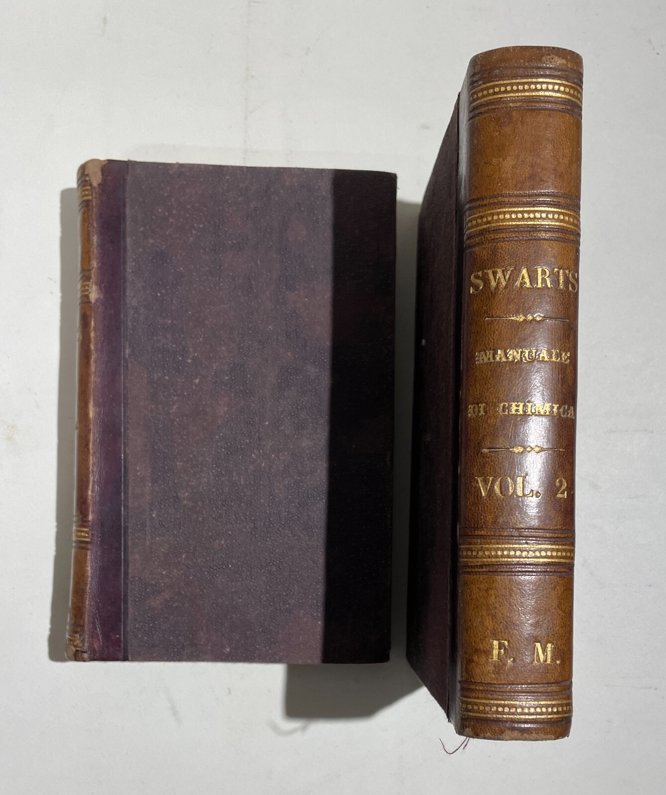 Chimica   Antico Manuale   Swarts   Mingioli   1880   Due Volumi   Con Figure Nel Testo