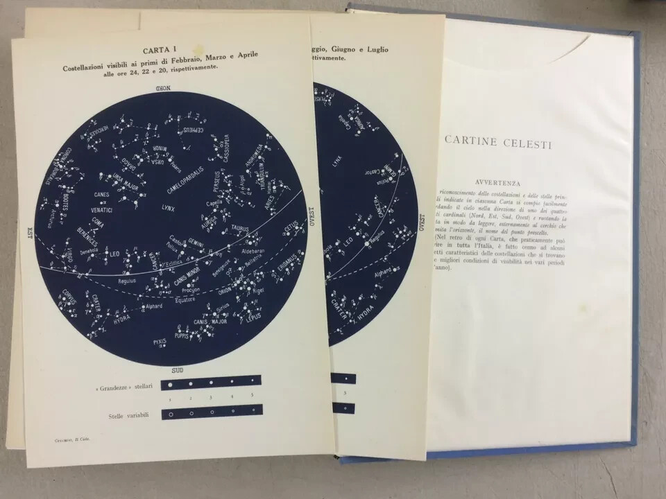 Gino Cecchini: Il Cielo. Luci E Ombre Nell'Universo (2 Voll., 1952)