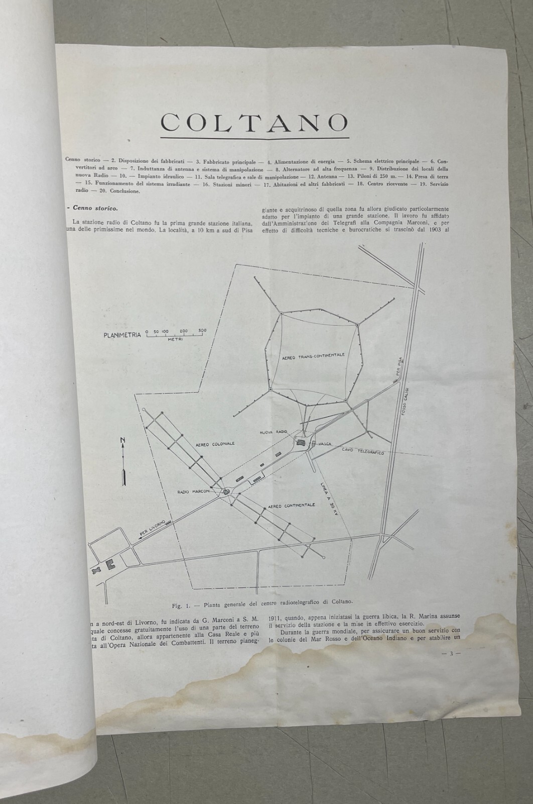 Il Centro Radiotelegrafico Di Coltano   G. Vallauri   Regia Marina   1923