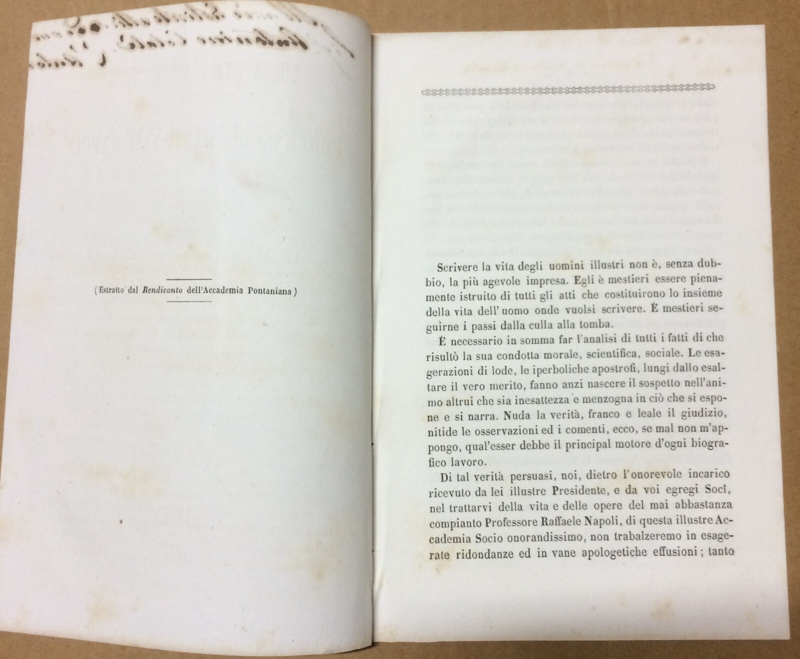 Chimica: Vita E Opere Di Raffaele Napoli   Silvestro Zinno (1870)