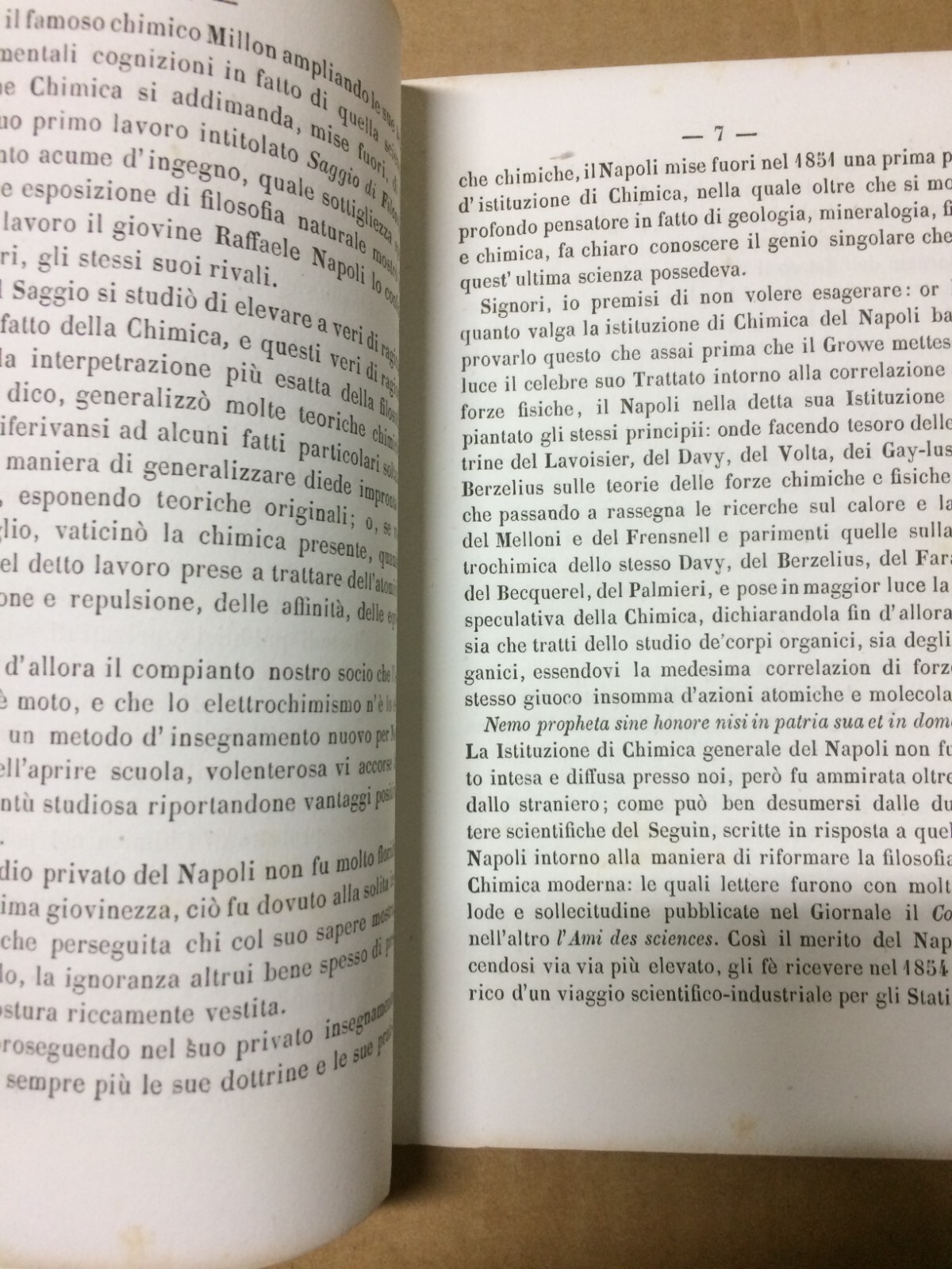 Chimica: Vita E Opere Di Raffaele Napoli   Silvestro Zinno (1870)