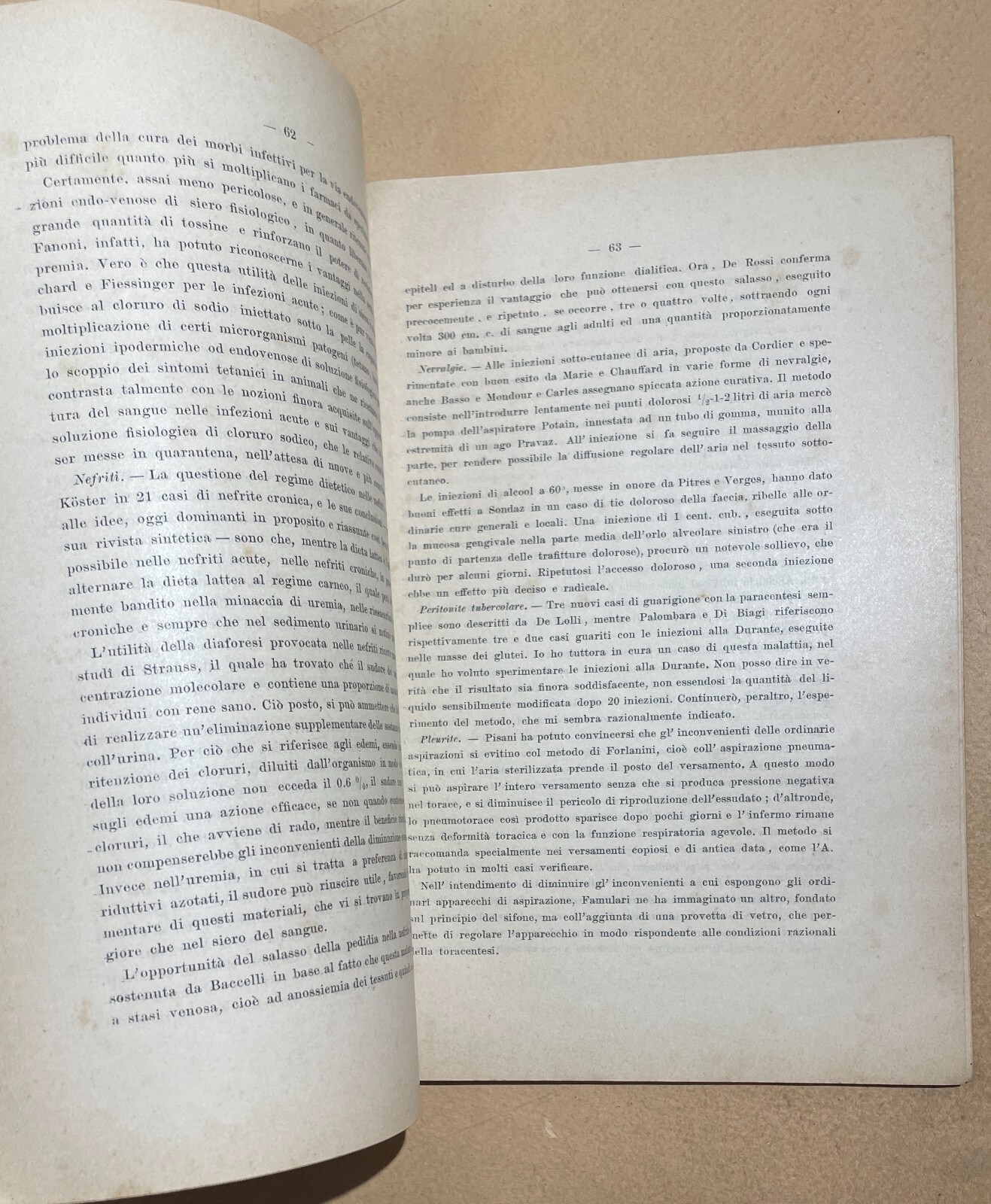 Napoli: Medicina, Progressi Della Terapia   Rubino   Radiazioni   Edizione Originale   1905