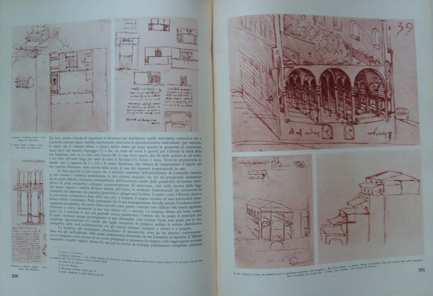 Leonardo Da Vinci: Arte, Pittura, Scienze, Ottica. Monumentale Opera Illustrata, 1940