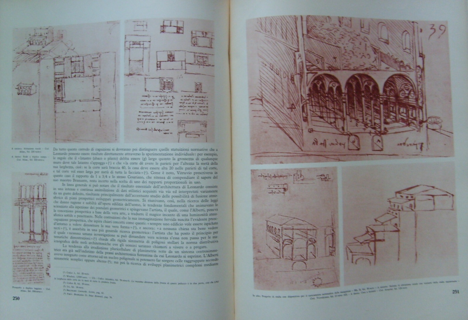 Leonardo Da Vinci: Arte, Pittura, Scienze, Ottica. Monumentale Opera Illustrata, 1940