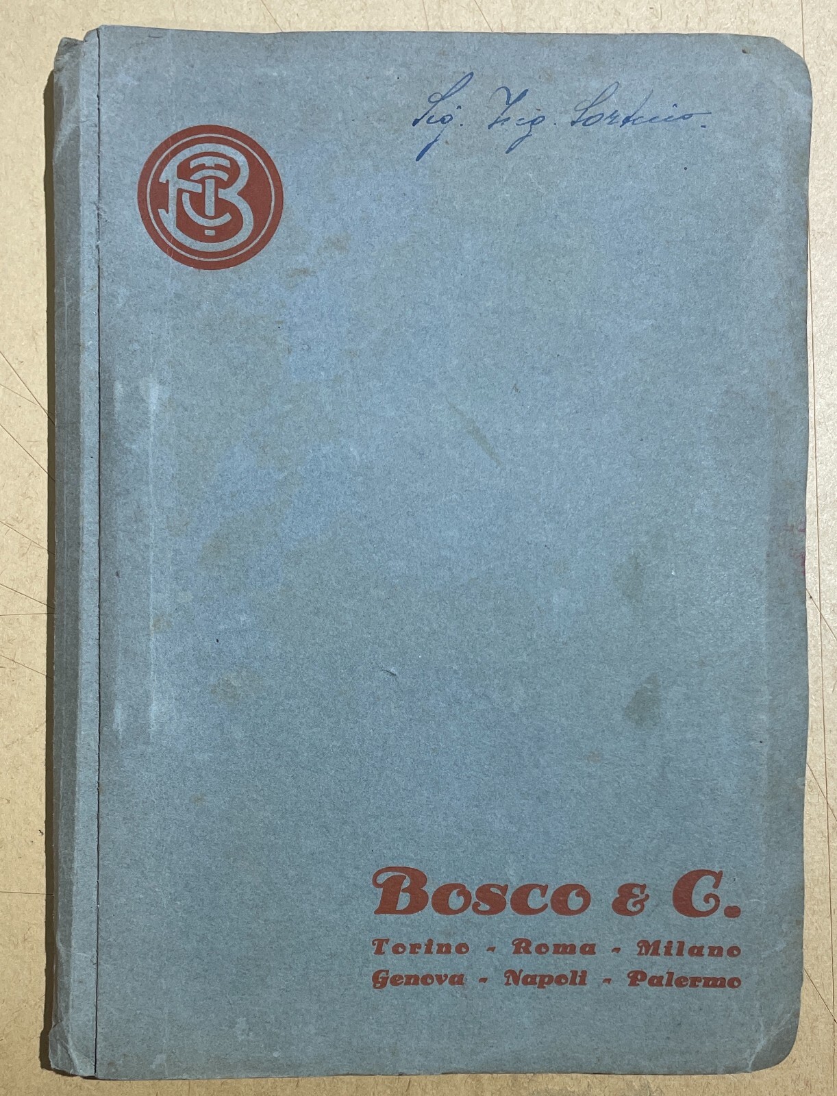 Tecnica Idraulica: Contatori Bosco, Sicilia, Palermo, Sartorio. Catalogo d'Epoca