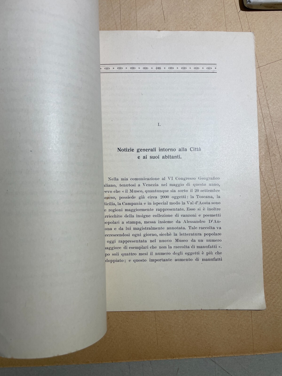 Etnografia, Antropologia E Folklore: Caltagirone. Loria, Villari E Superstizioni (1907)