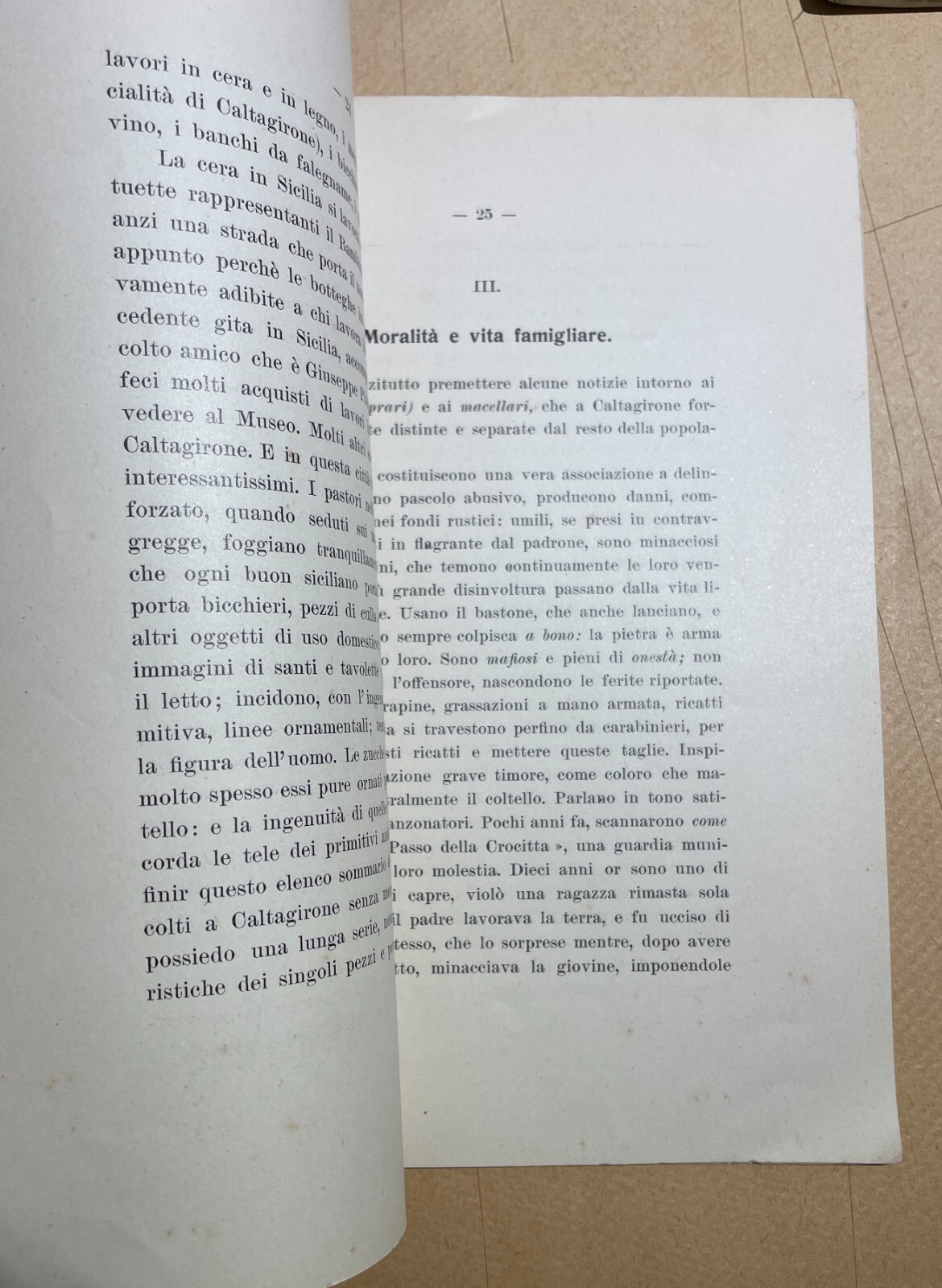 Etnografia, Antropologia E Folklore: Caltagirone. Loria, Villari E Superstizioni (1907)