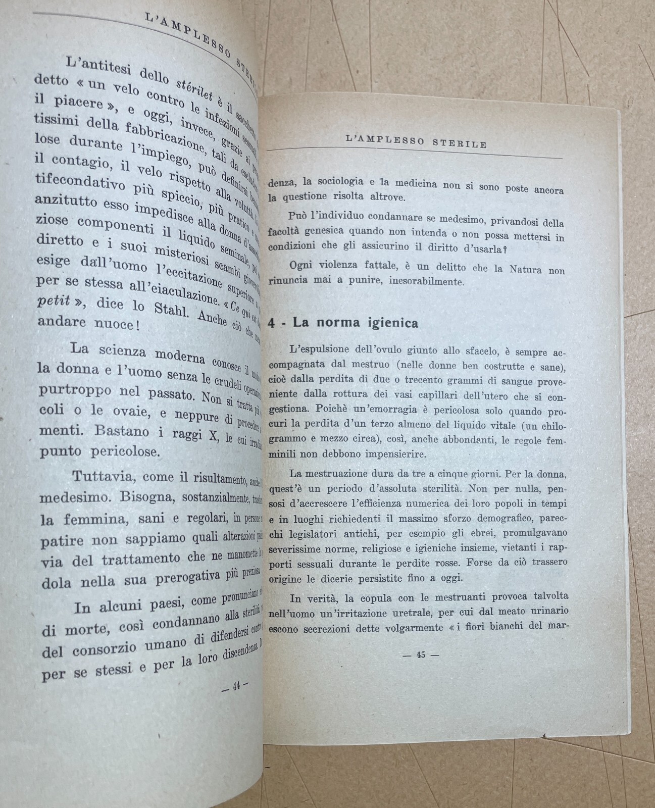 Medicina, Sessuologia, Fecondità E Sterilità Dell'Amplesso