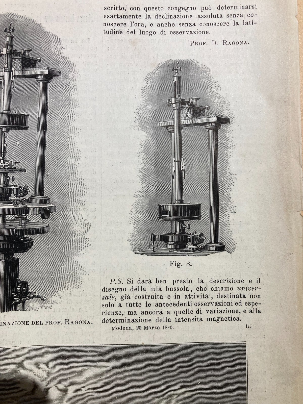 Bussola Ragona E Montecassino: Illustrazioni Xilografiche d'Epoca