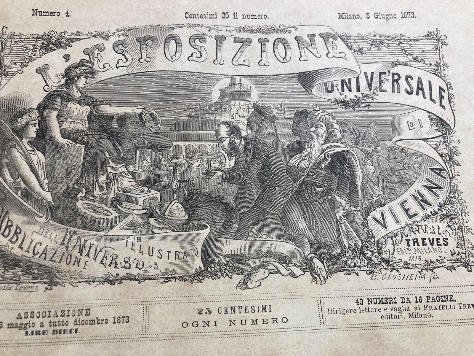 Tecnica, Meccanica, Pompa Reinhardt, Antincendio, Antica Illustrazione, 1873