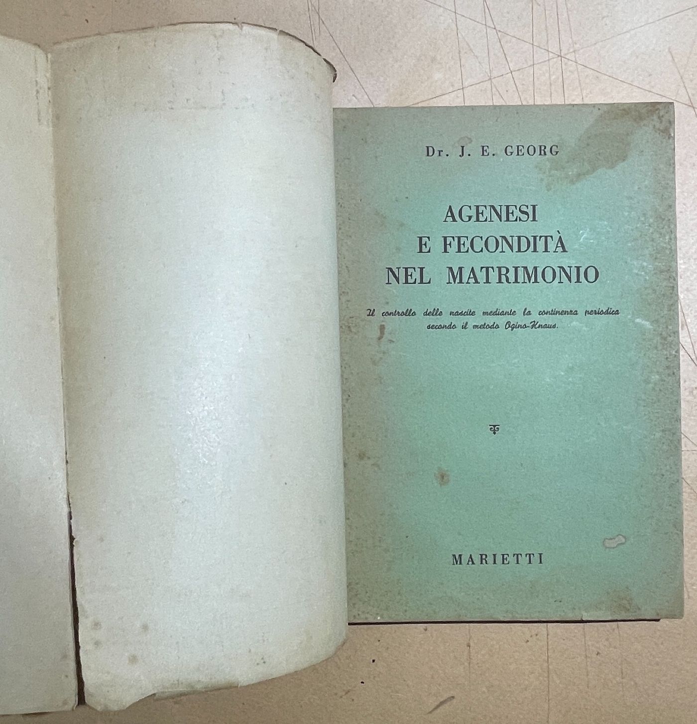 Agenesi E Fecondità Nel Matrimonio   Georg, 1949