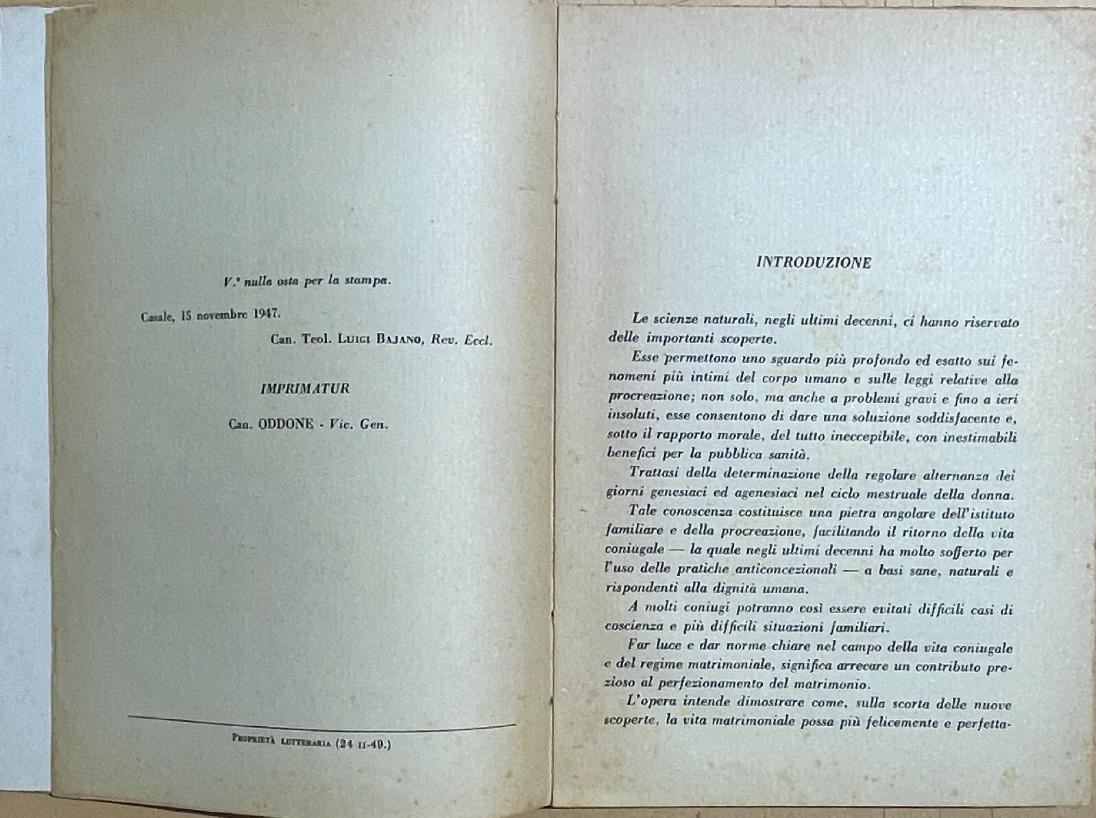 Agenesi E Fecondità Nel Matrimonio Georg, 1949