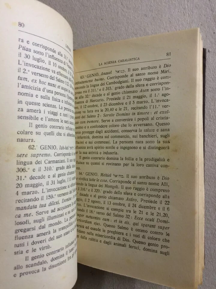 Esoterismo, Occultismo, Magia, Cabala, Astrologia: Genio Benefico   Papus   Lenain (scompleto)