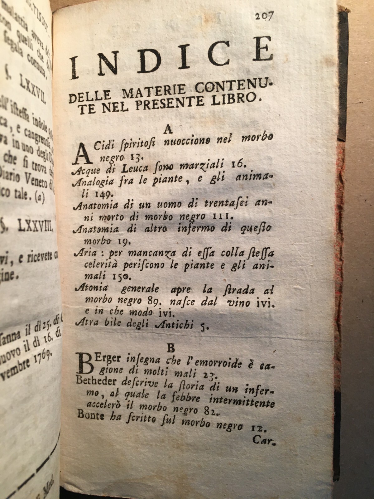 Tissot: Del Morbo Negro   Razze Umane Ed Epidemiologia (Napoli, 1778)