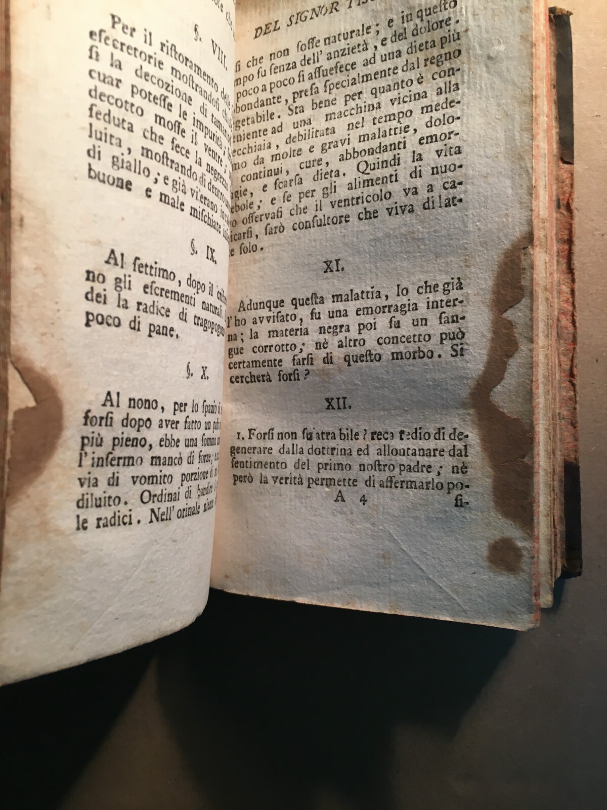 Tissot: Del Morbo Negro   Razze Umane Ed Epidemiologia (Napoli, 1778)