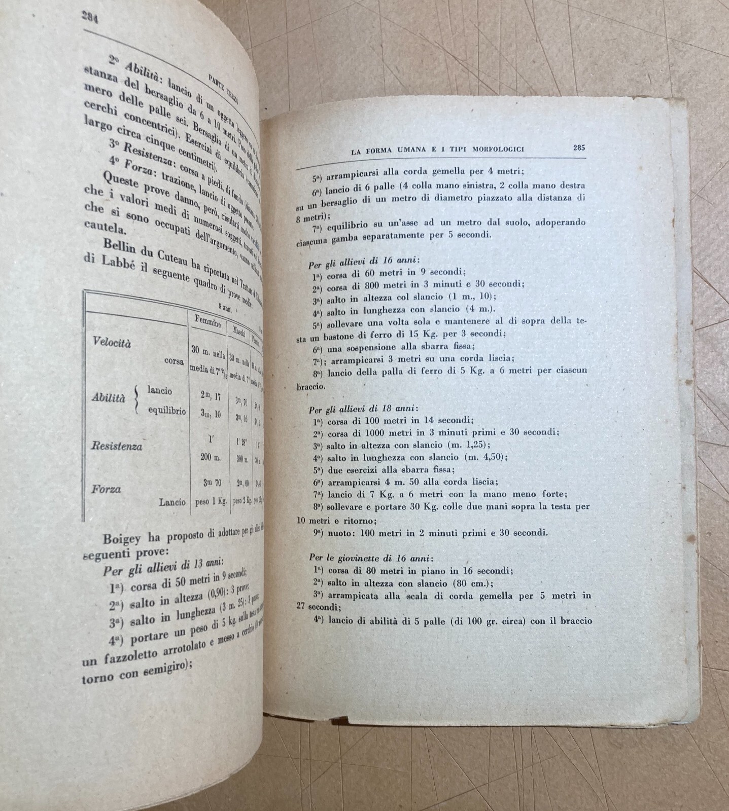 Antropologia, Fascismo, Mancinismo, Colore Del Corpo, Forza Muscolare E Crescita, 1935