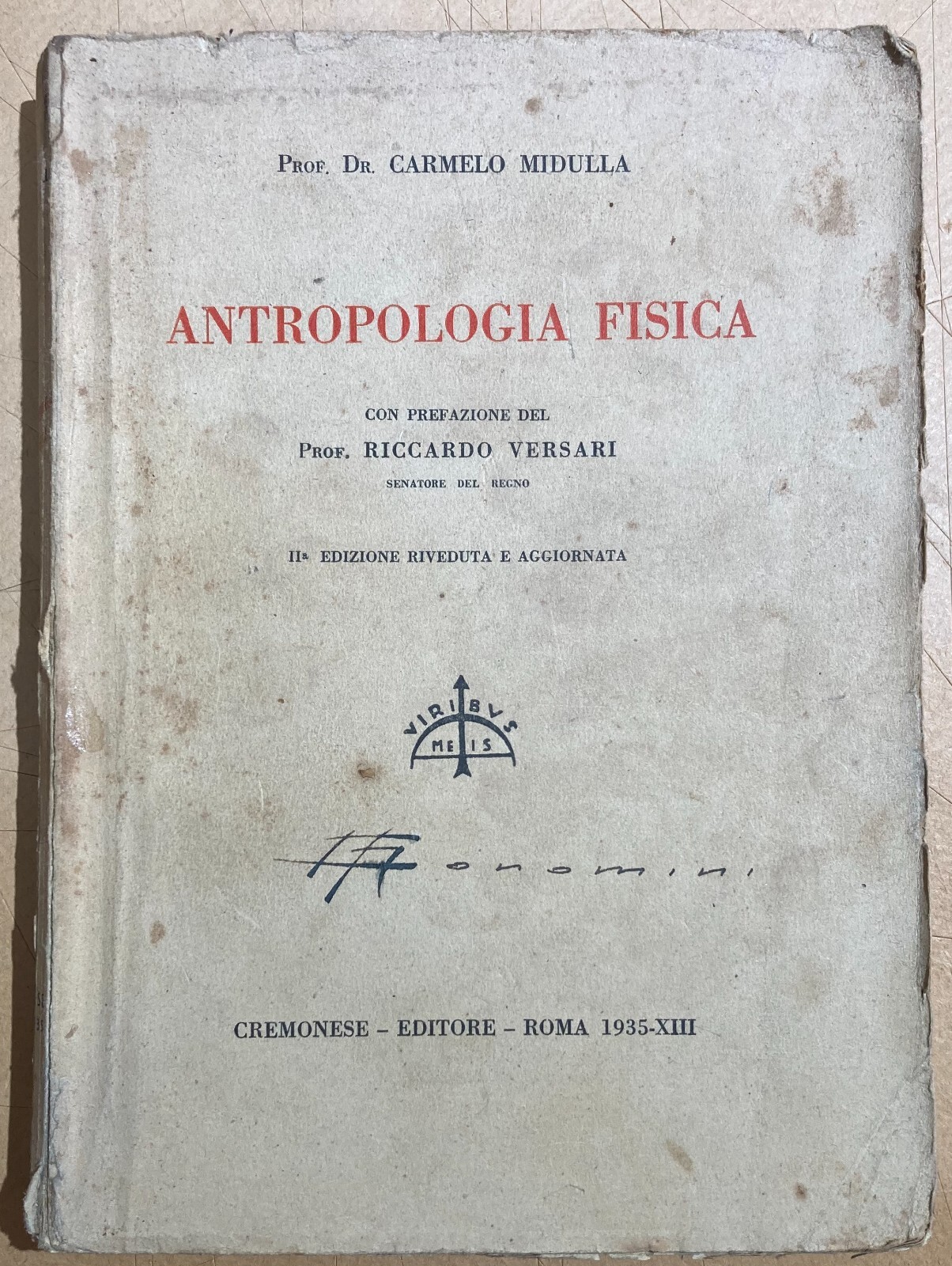 Antropologia, Fascismo, Mancinismo, Colore Del Corpo, Forza Muscolare E Crescita, 1935