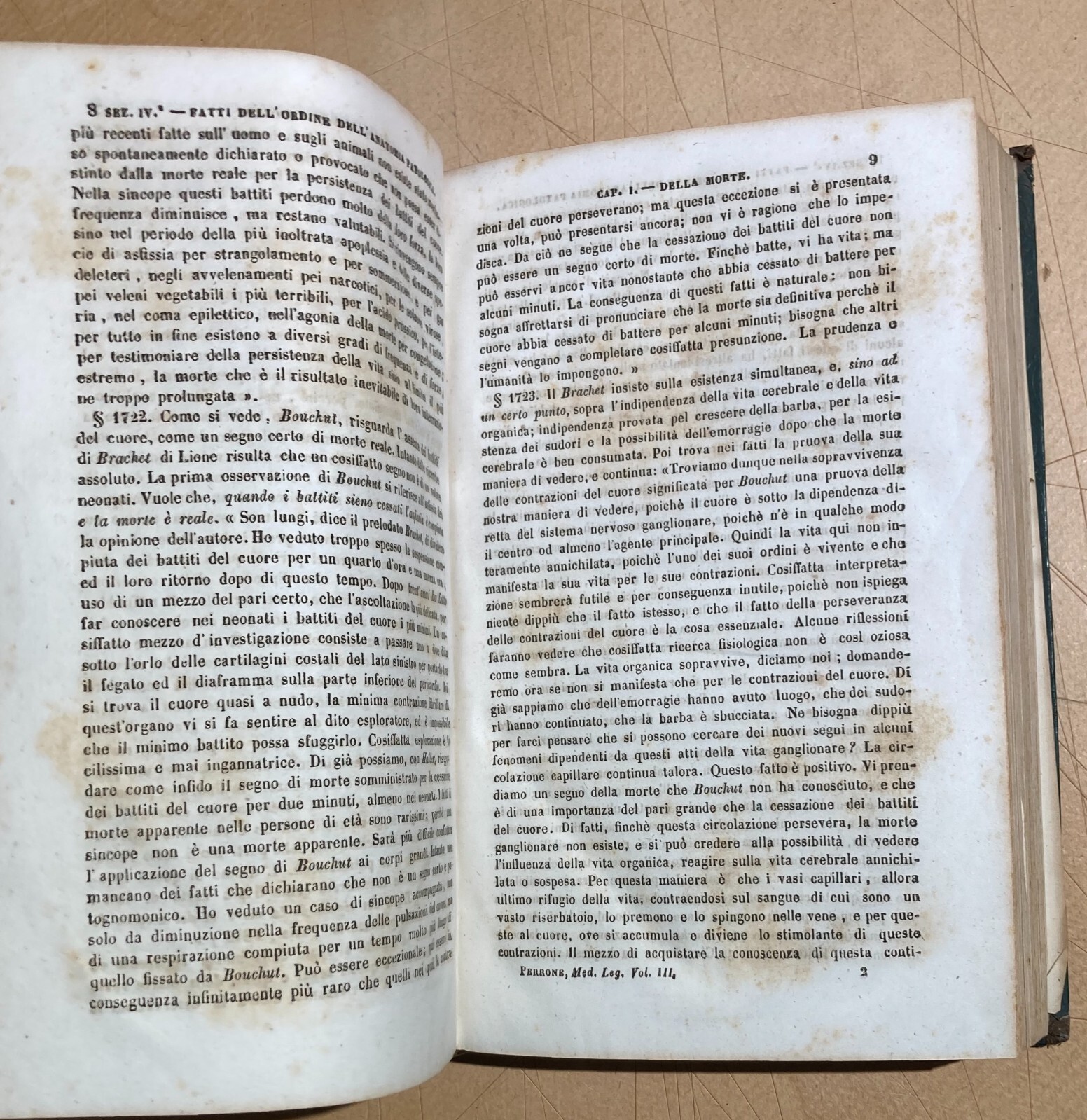 Medicina Legale   Perrone   Napoli   Putrefazione   Tossicologia   1851