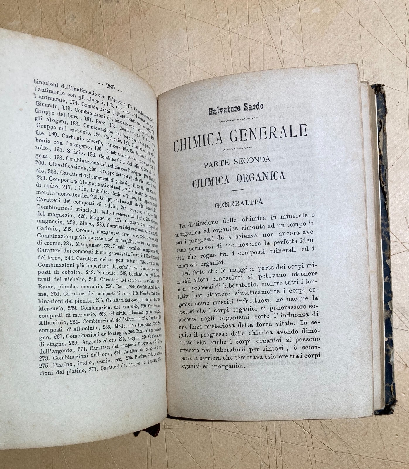 Elementi Di Chimica Generale Secondo Le Teorie Moderne   S. Sardo   1886