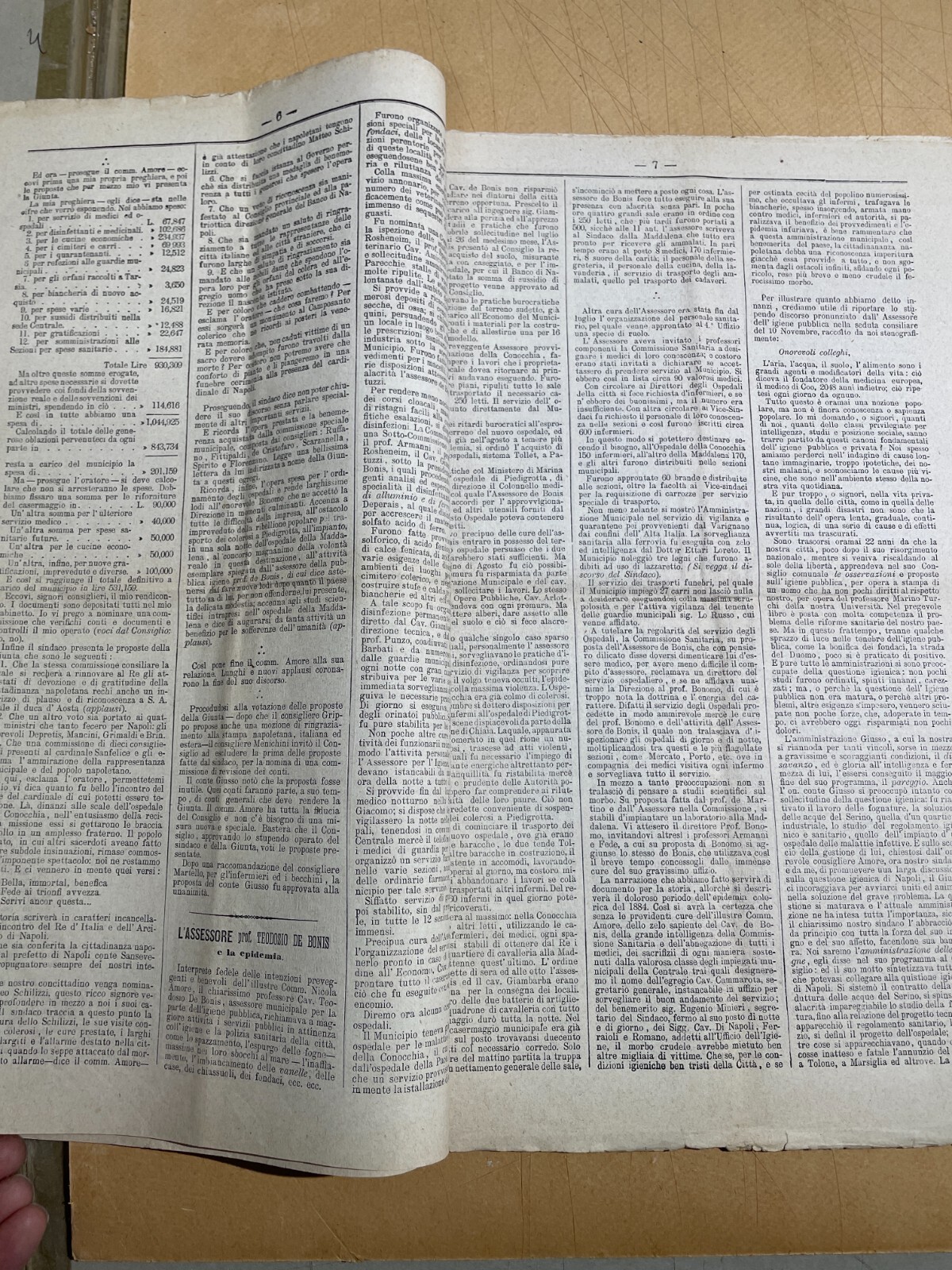 Napoli: Medicina, Igiene E L'Epidemia Colerica Del 1884