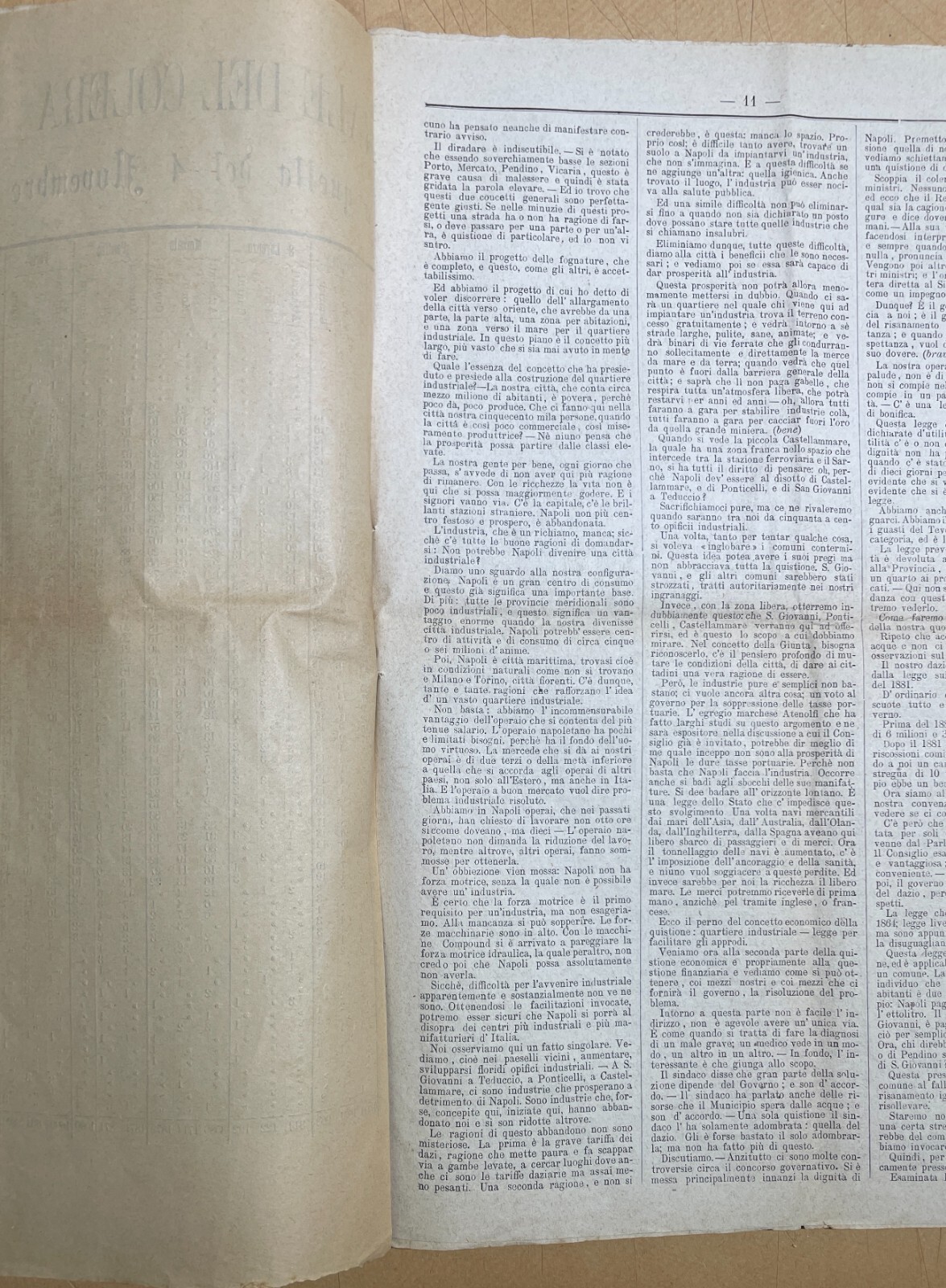 Napoli: Medicina, Igiene E L'Epidemia Colerica Del 1884